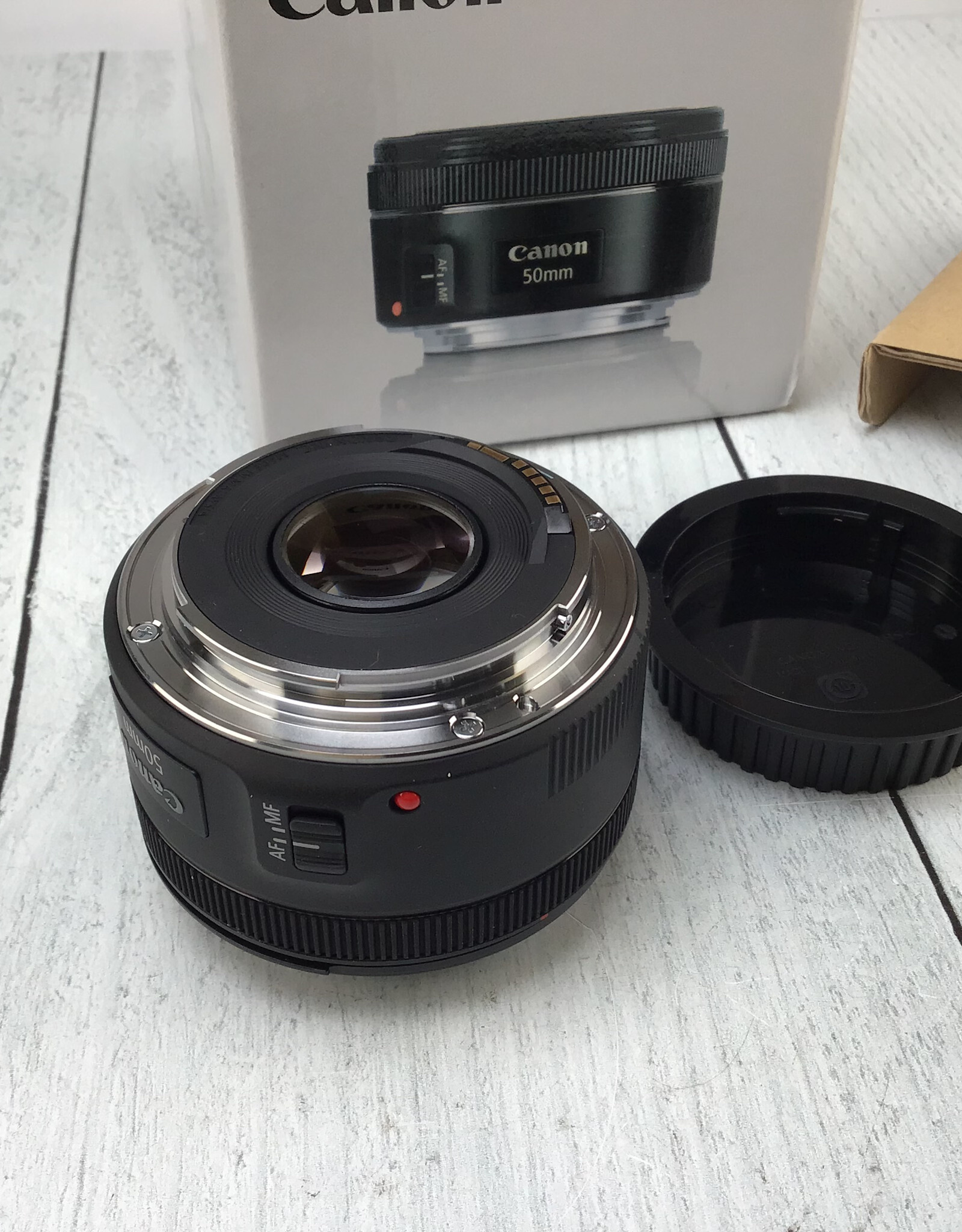 CANON Canon EF 50mm f1.8 STM Lens in Box Used EX