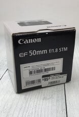 CANON Canon EF 50mm f1.8 STM Lens in Box Used EX