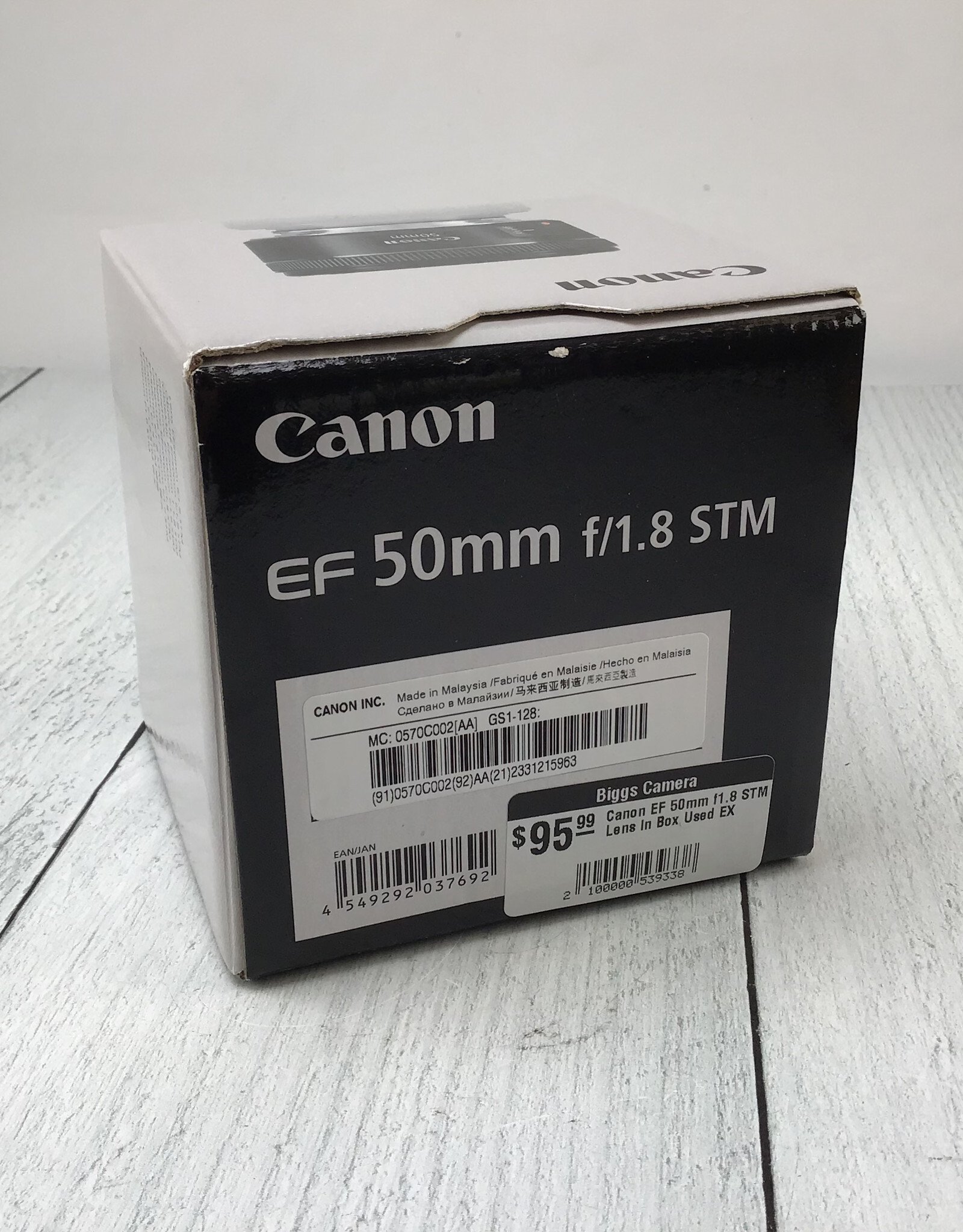 CANON Canon EF 50mm f1.8 STM Lens in Box Used EX