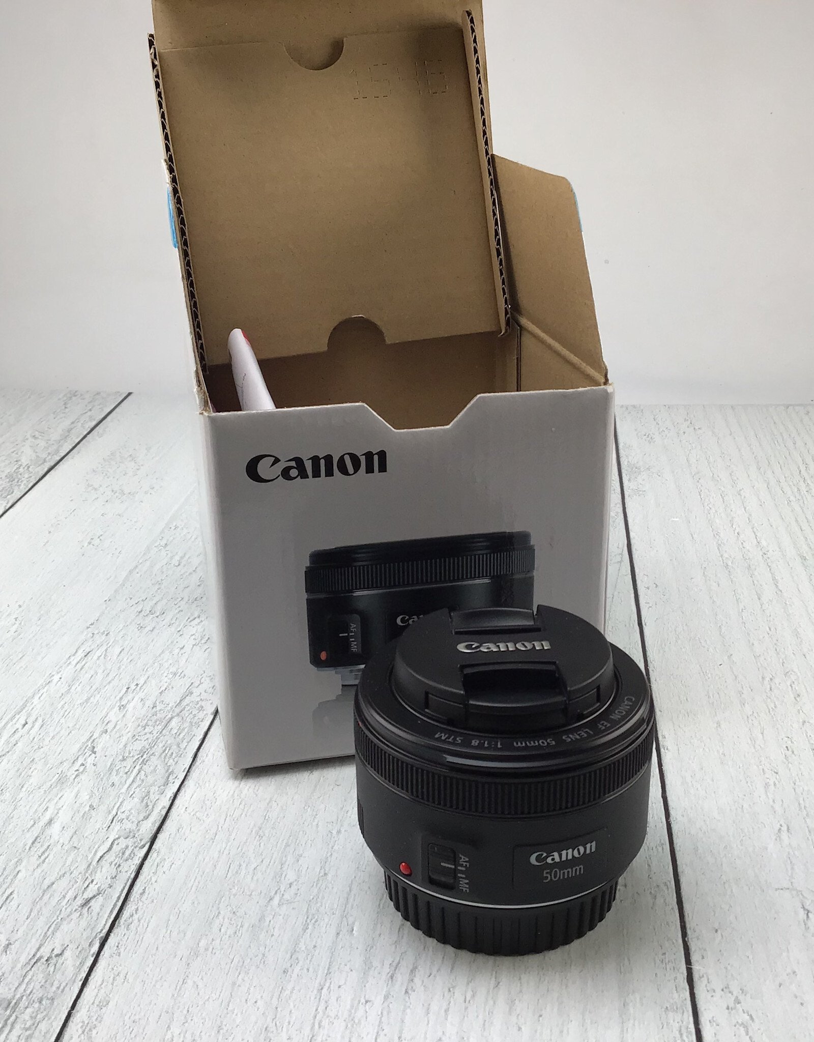 CANON Canon EF 50mm f1.8 STM Lens in Box Used EX