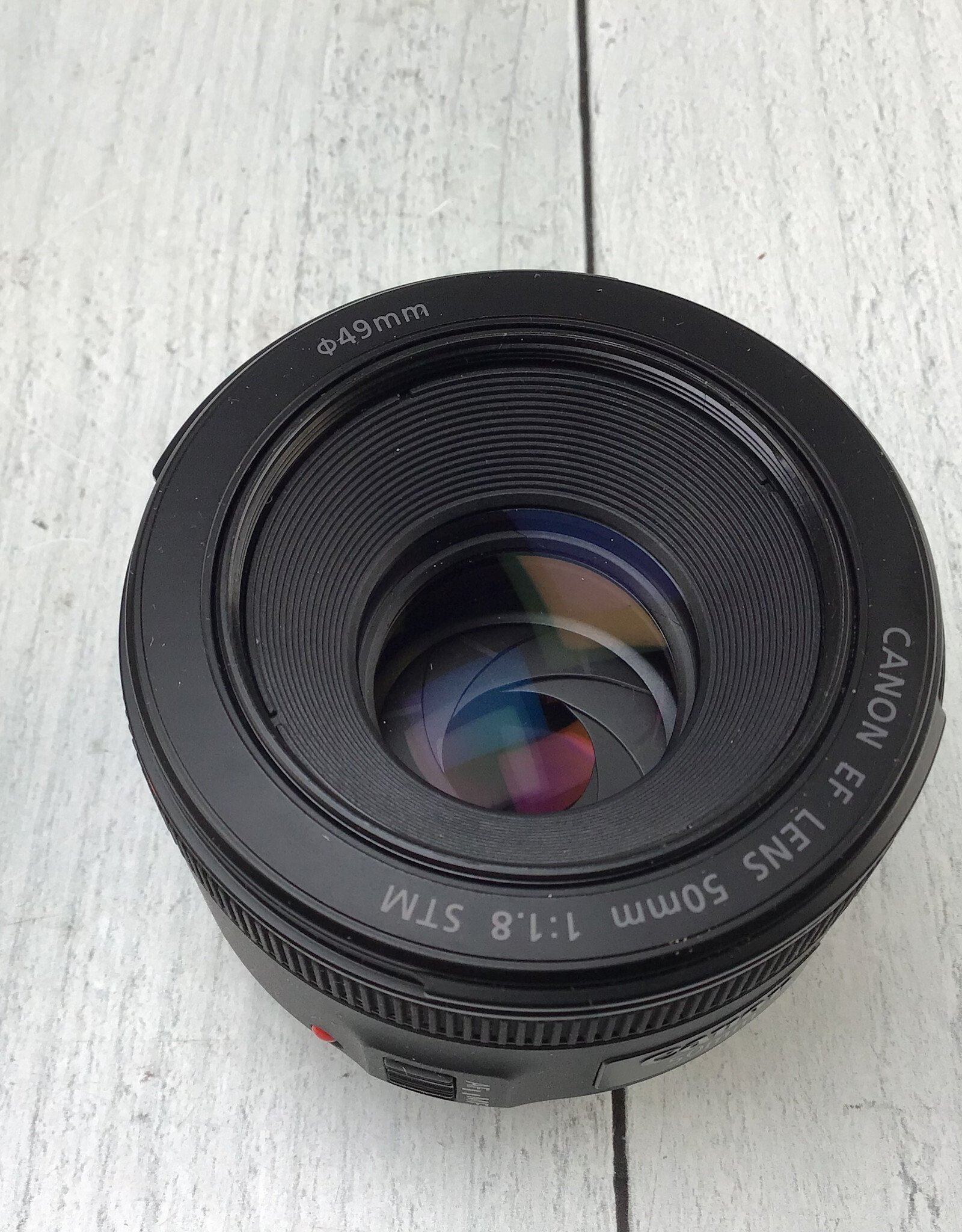 CANON Canon EF 50mm f1.8 STM Lens in Box Used EX