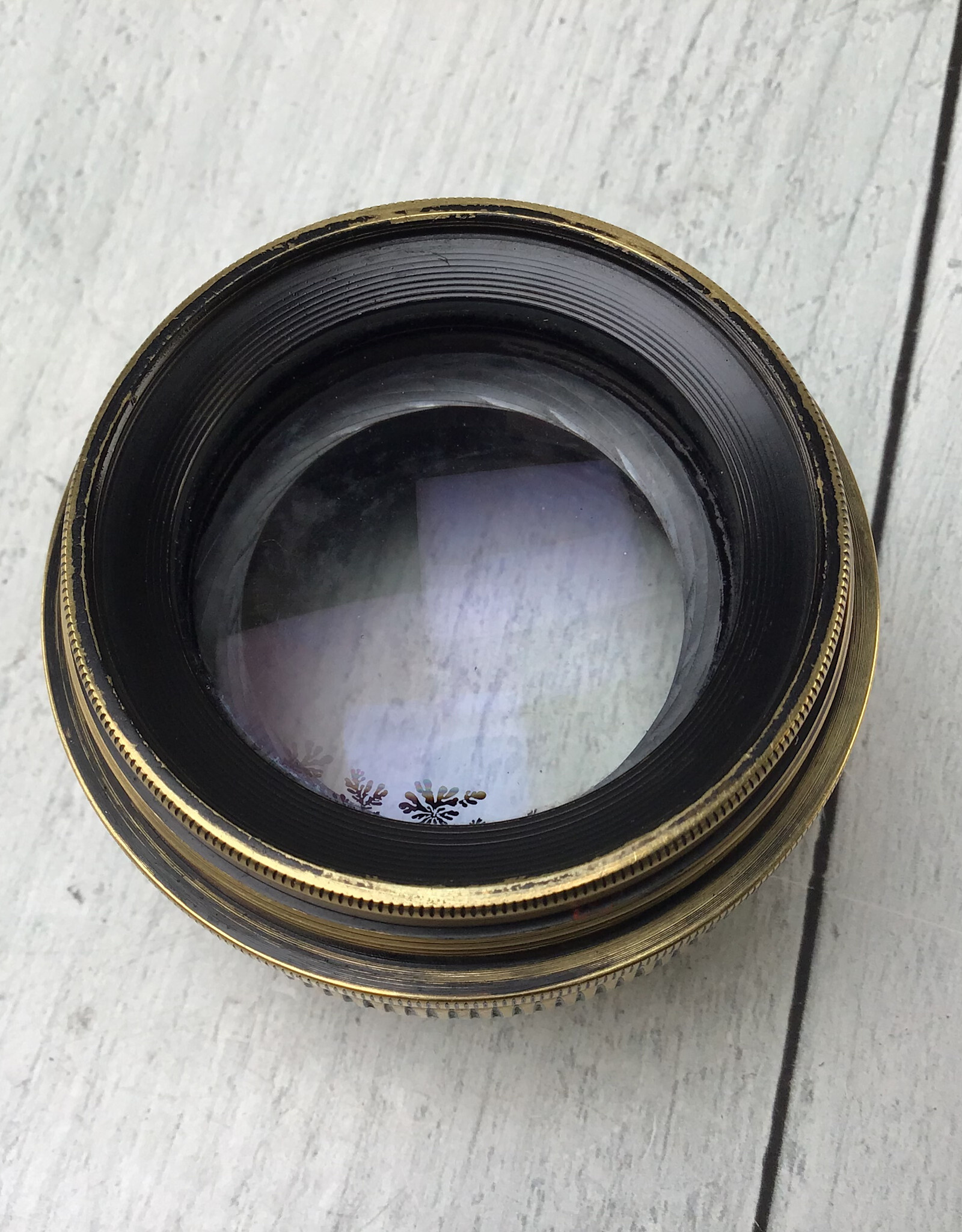 Yamasaki K. Yamasaki 21cm f4.5 Congo Brass Lens Used Fair