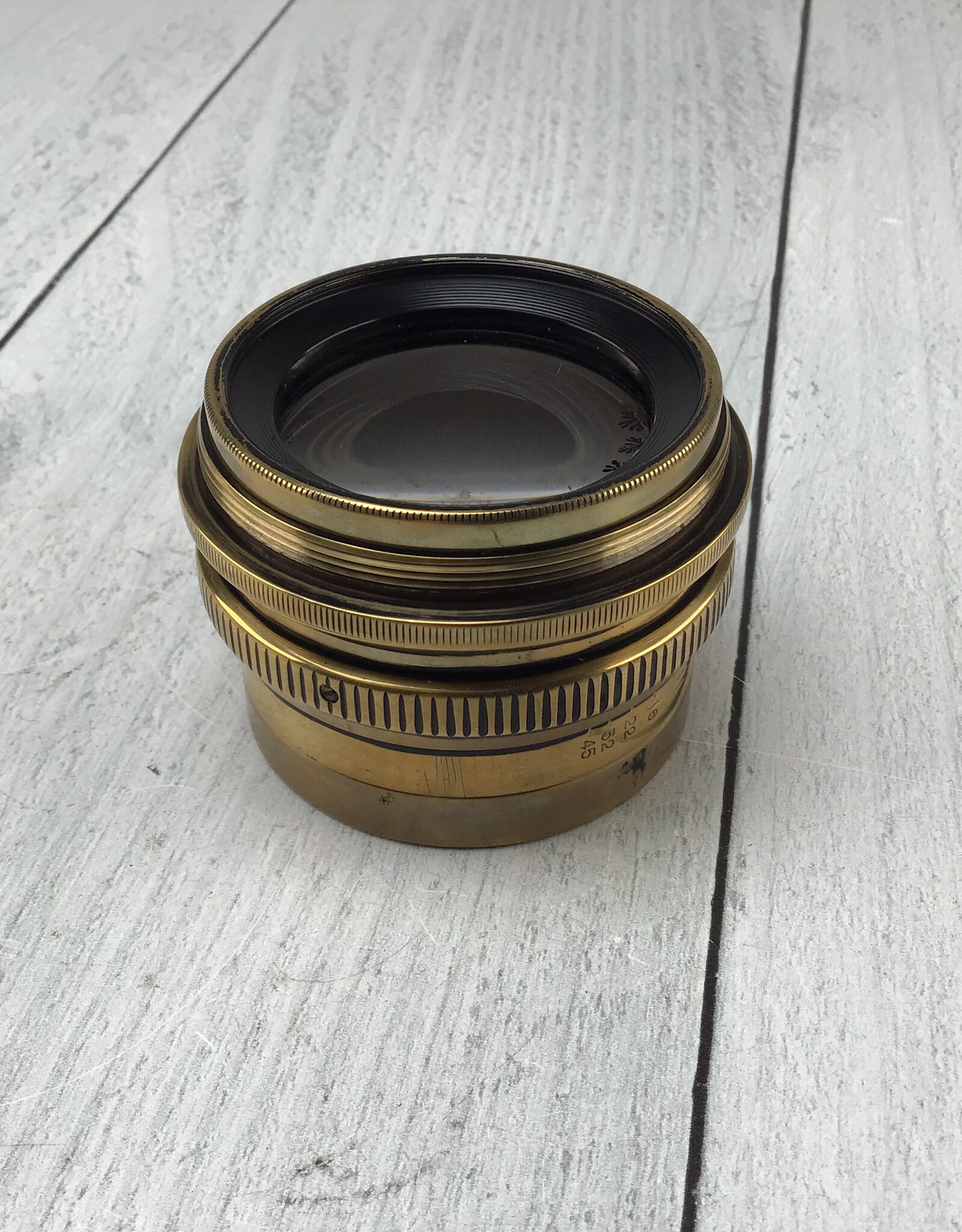 Yamasaki K. Yamasaki 21cm f4.5 Congo Brass Lens Used Fair