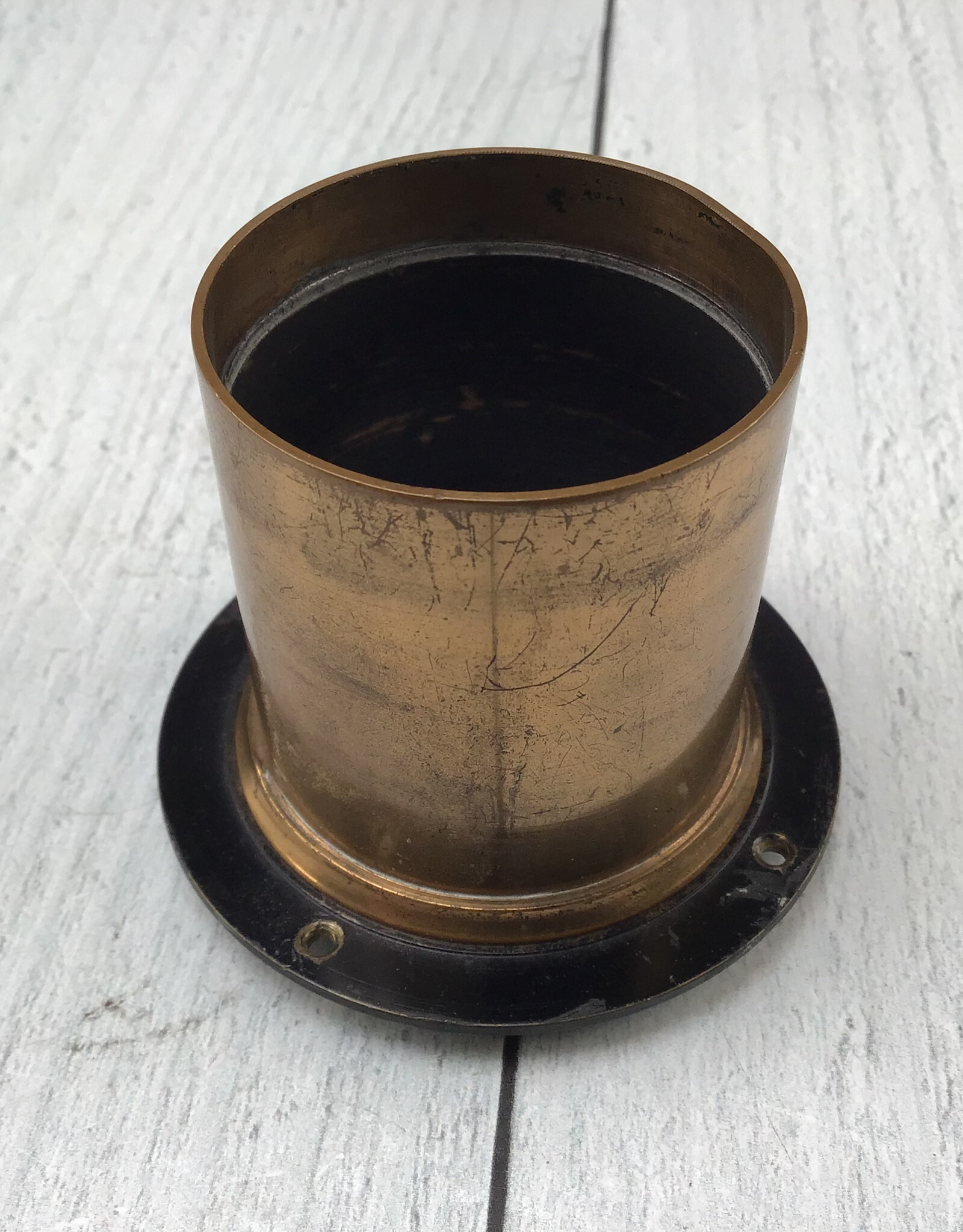 Scovill Waterbury Scovill Brass Lens 9.5" w/ Mounting Flange Used Fair