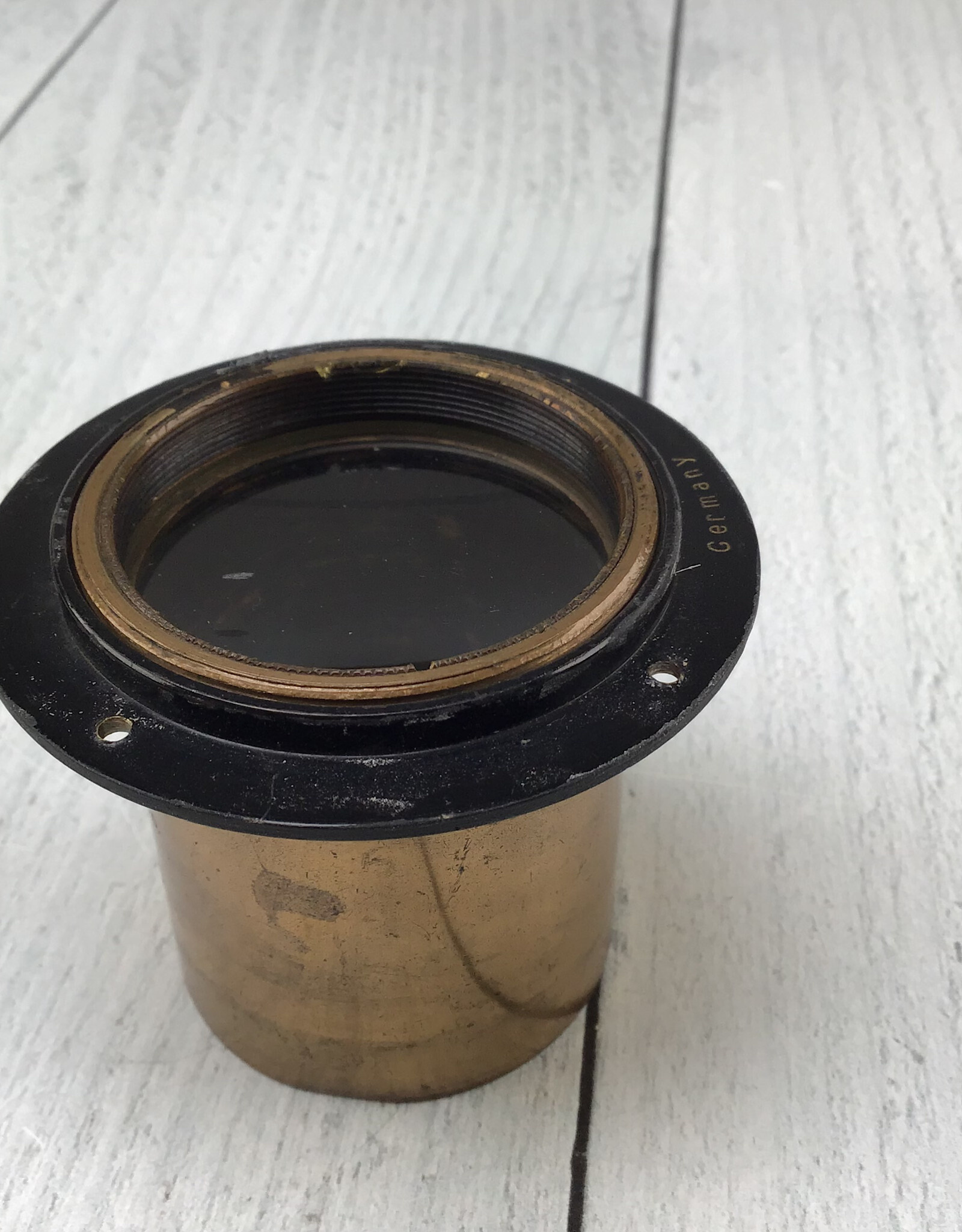 Scovill Waterbury Scovill Brass Lens 9.5" w/ Mounting Flange Used Fair