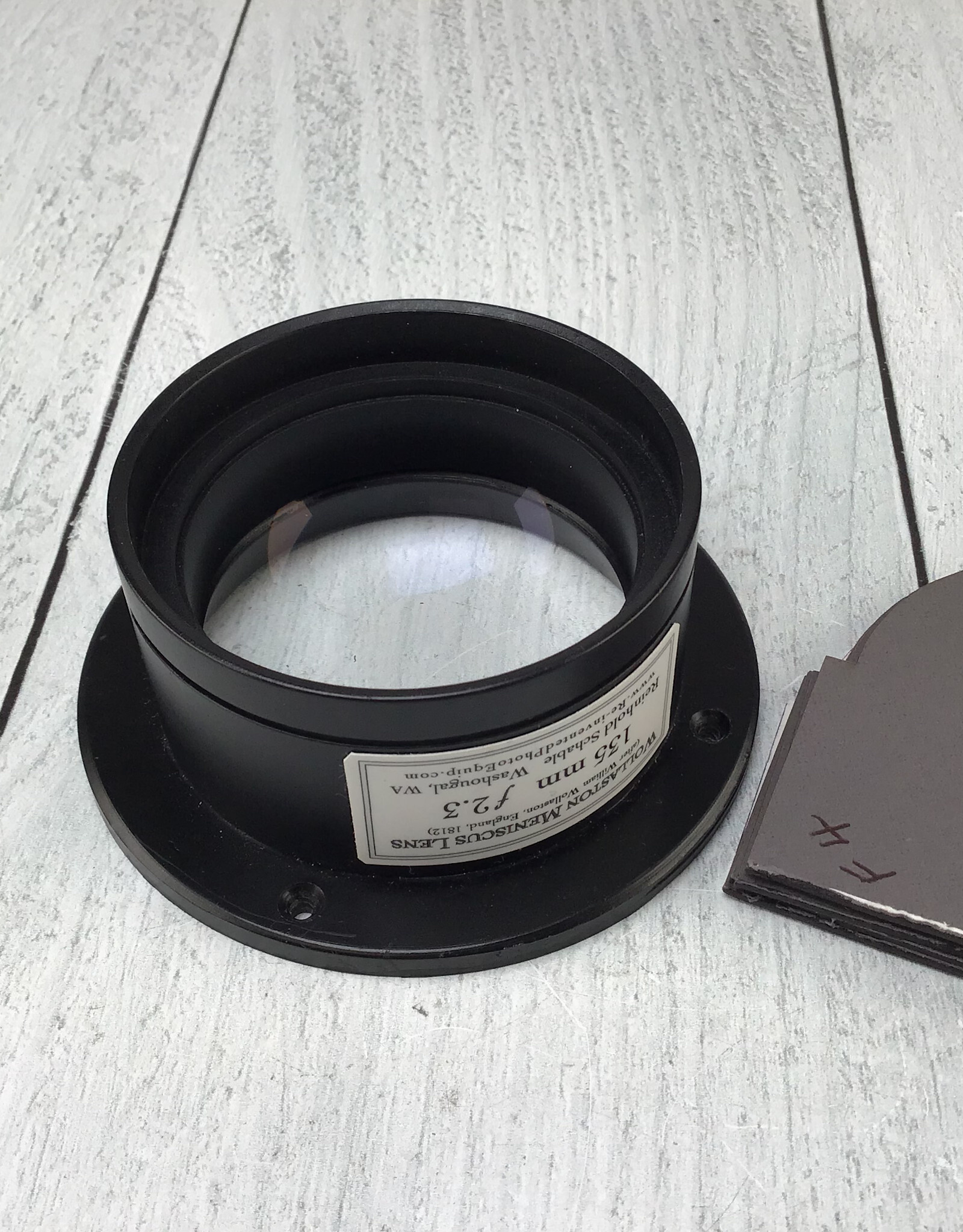 Wollaston Wollaston Meniscus Lens 135mm f2.3 w/ Stops Used Good