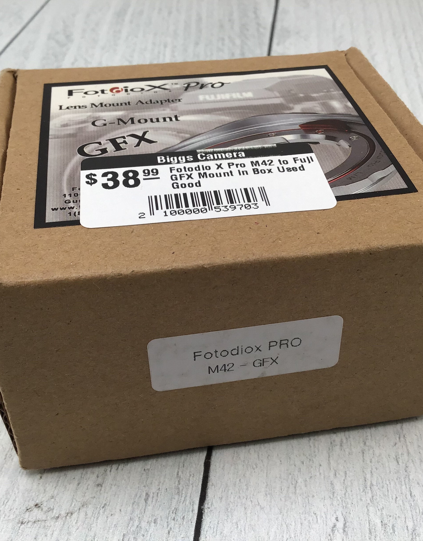 Fotodiox Fotodio X Pro M42 to Fuji GFX Mount in Box Used Good