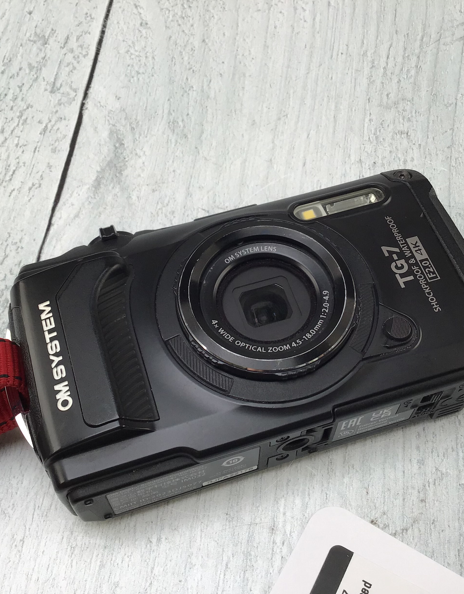 OLYMPUS OM System TG7 Camera Black Used Fair