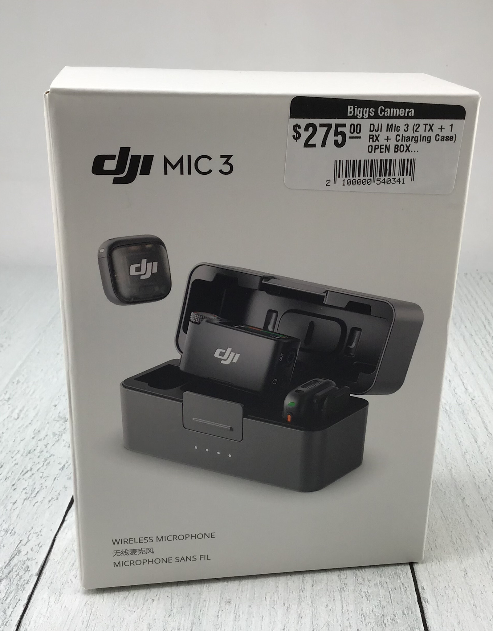 DJI DJI Mic 3 (2 TX + 1 RX + Charging Case) OPEN BOX "LN"