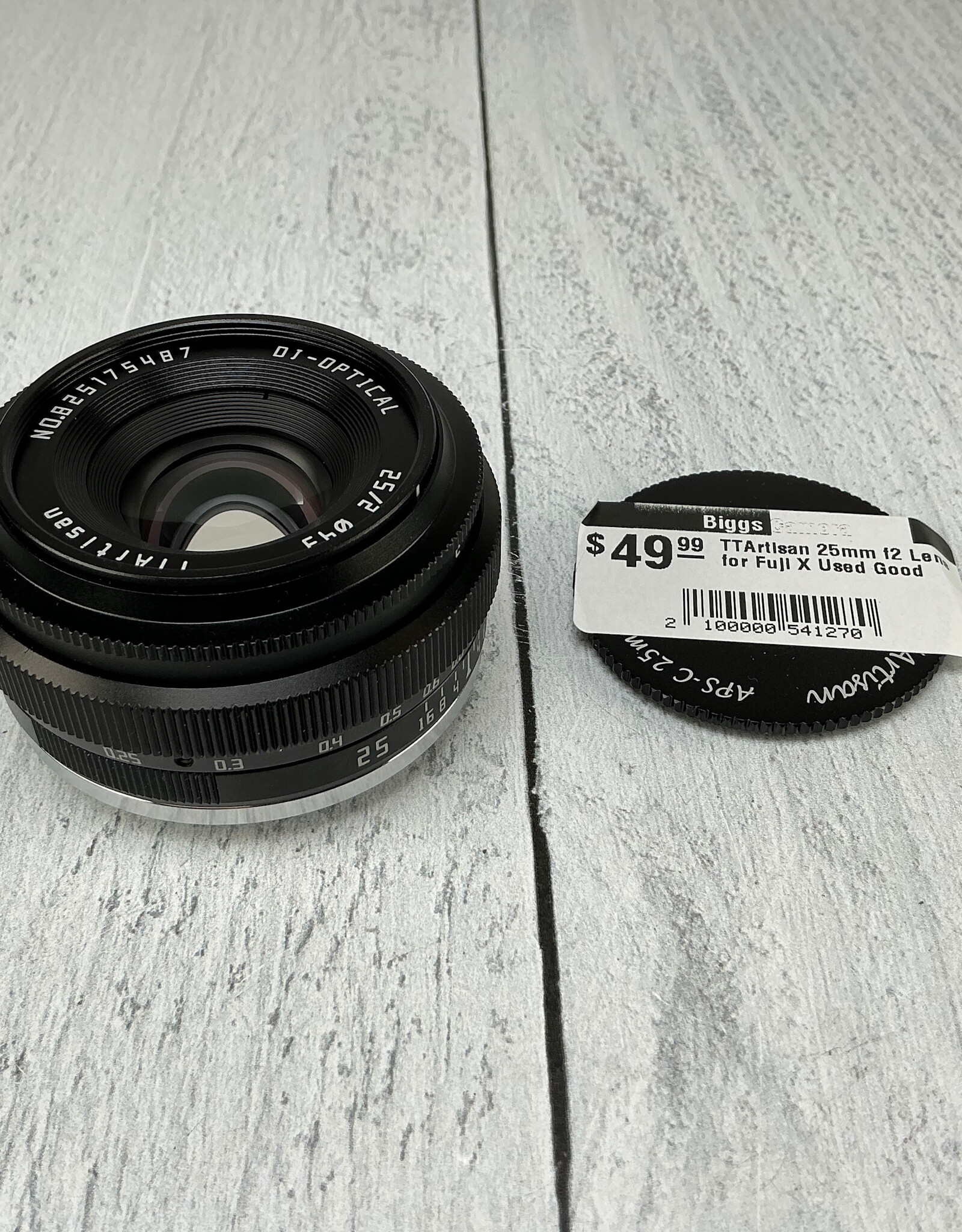 ttartisan TTArtisan 25mm f2 Lens for Fuji X Used Good