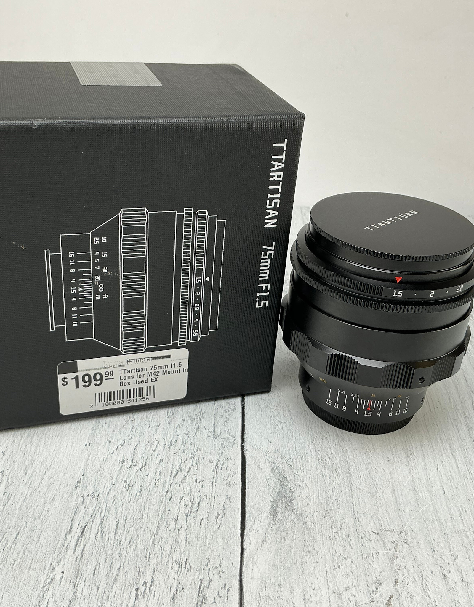 ttartisan TTartisan 75mm f1.5 Lens for M42 Mount in Box Used EX