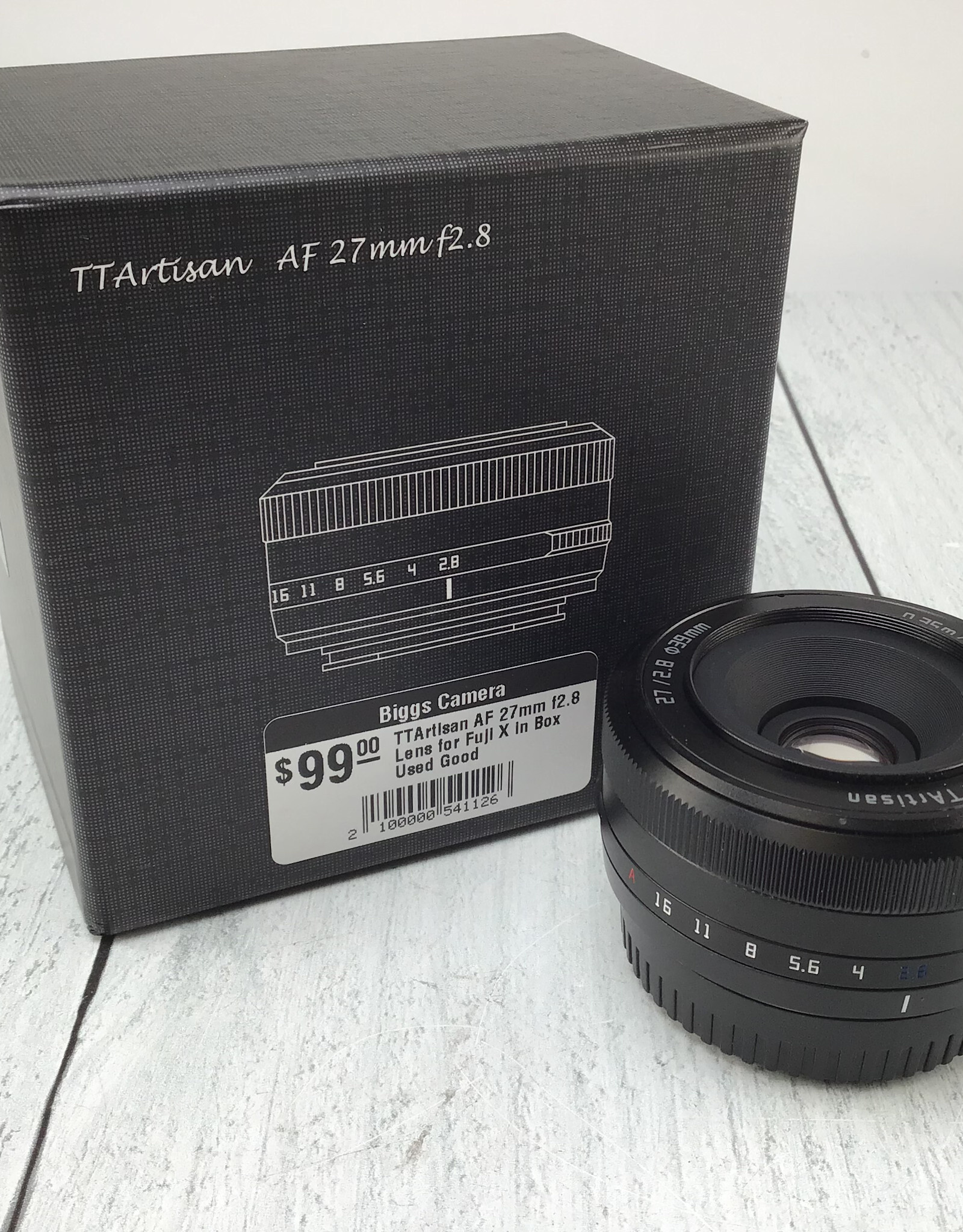 ttartisan TTArtisan AF 27mm f2.8 Lens for Fuji X in Box Used Good