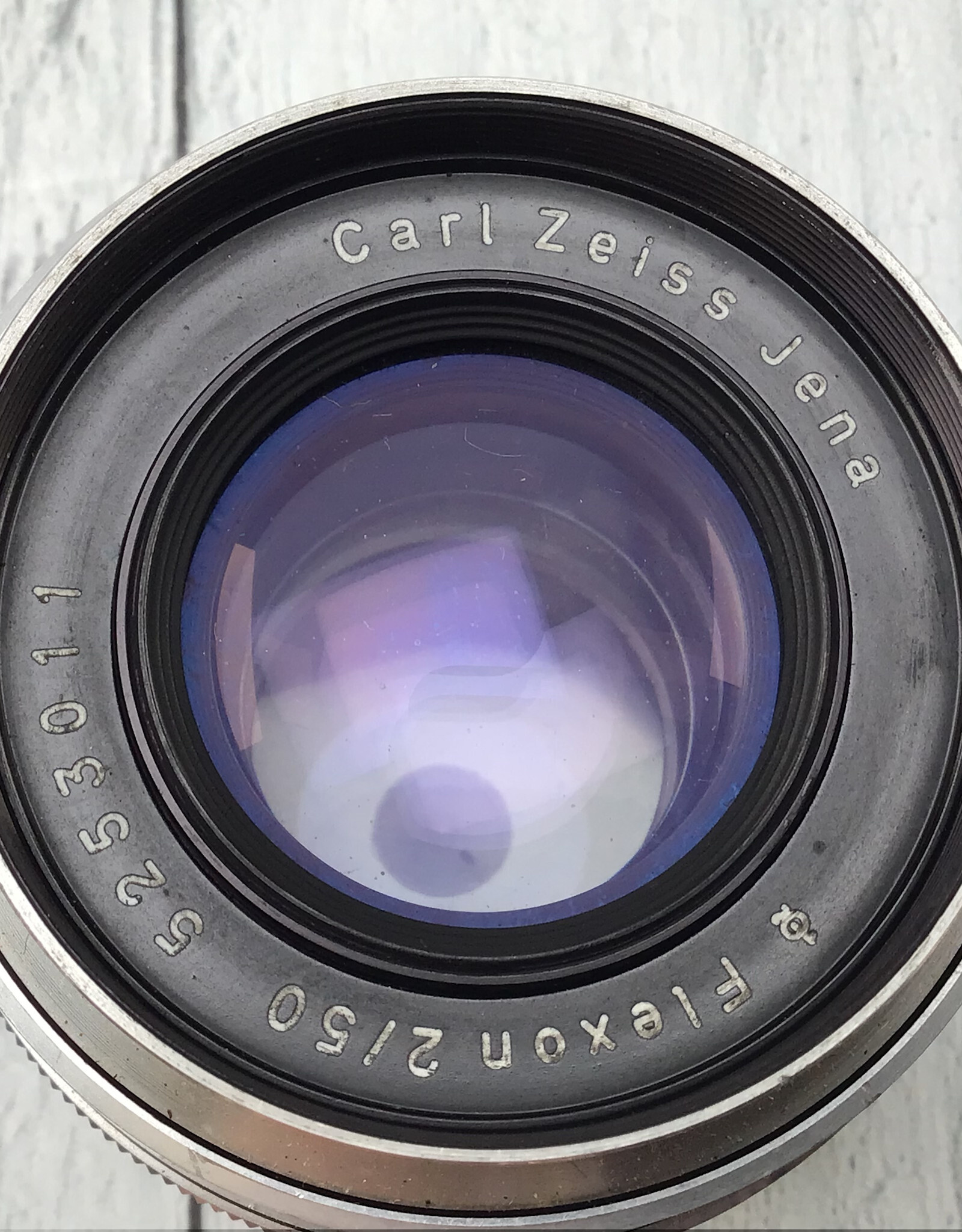 Praktika Carl Zeiss Jena Flexon 50mm  f2 Lens for Praktika Heavy Haze Used AS IS