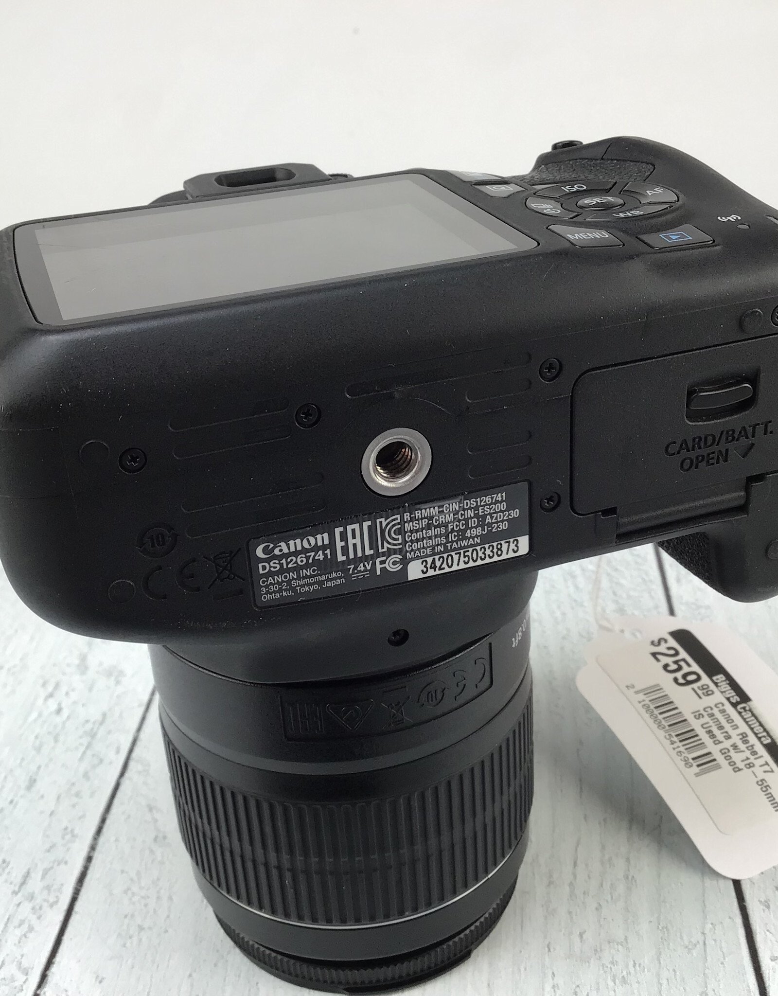 CANON Canon Rebel T7 Camera w/ 18-55mm IS Used Good