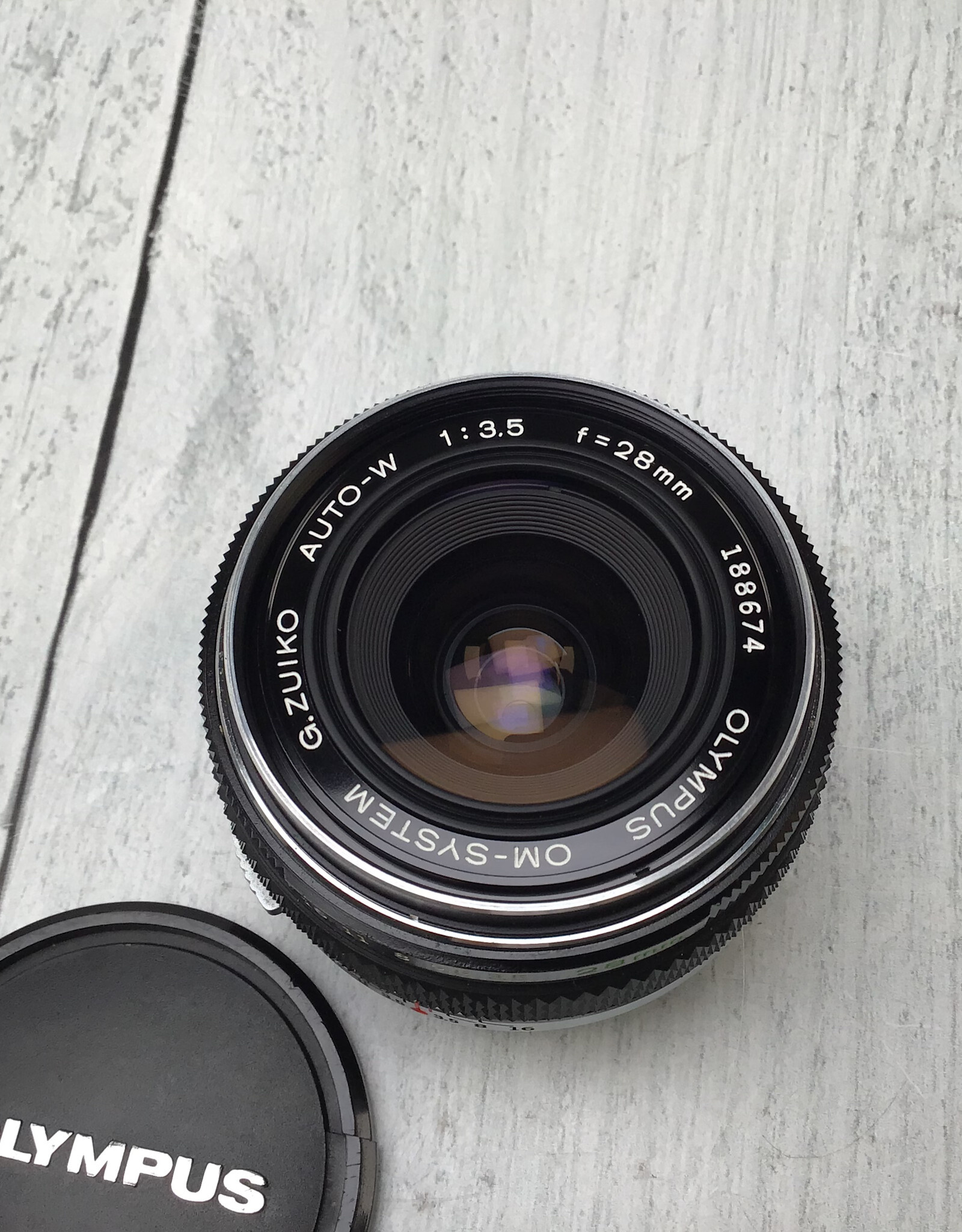 OLYMPUS Olympus Auto-W 28mm f3.5 Lens Used Good