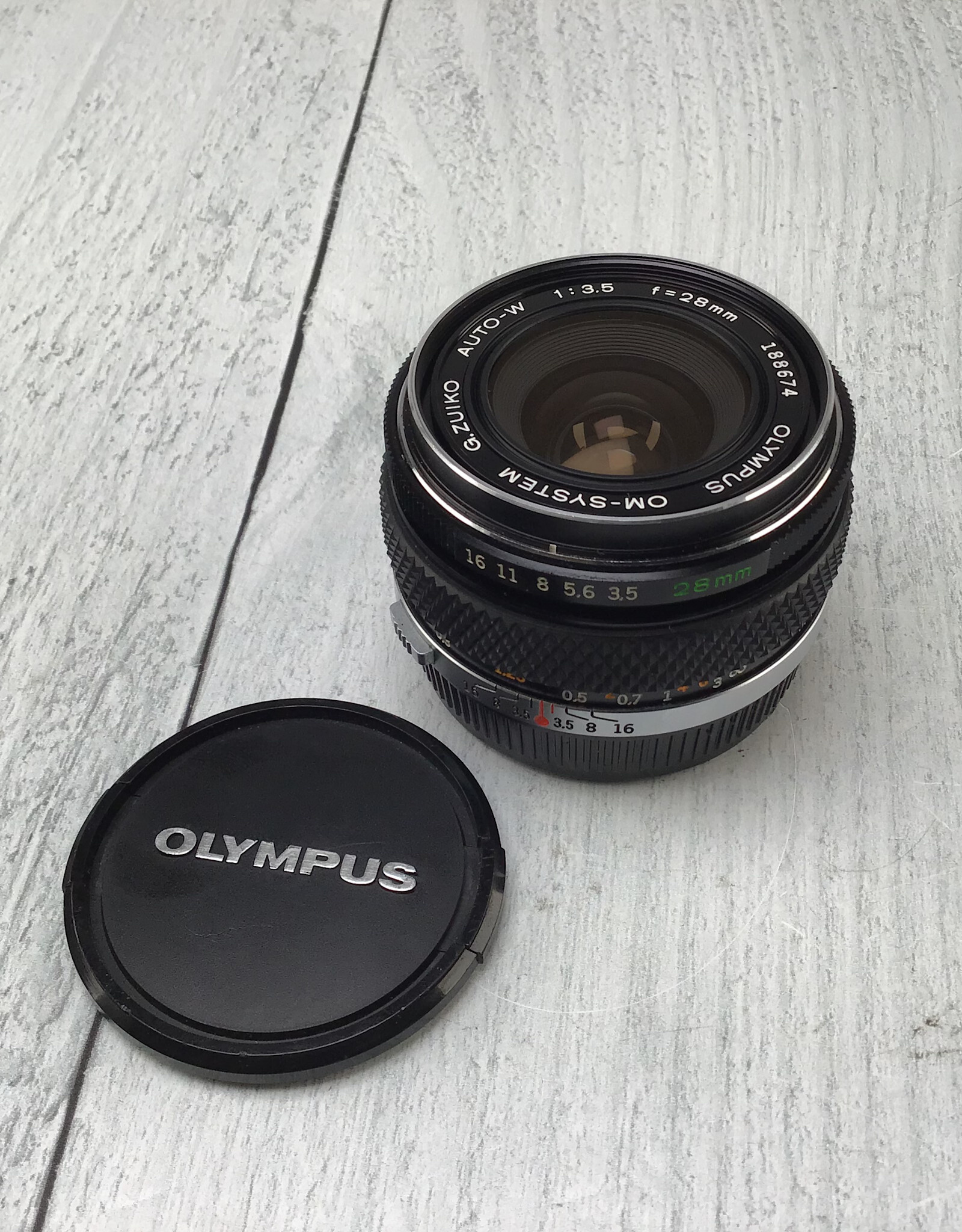 OLYMPUS Olympus Auto-W 28mm f3.5 Lens Used Good