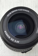 NIKON Nikon AF-S DX Nikkor 18-55mm f3.5-5.6 G II Lens Used Good
