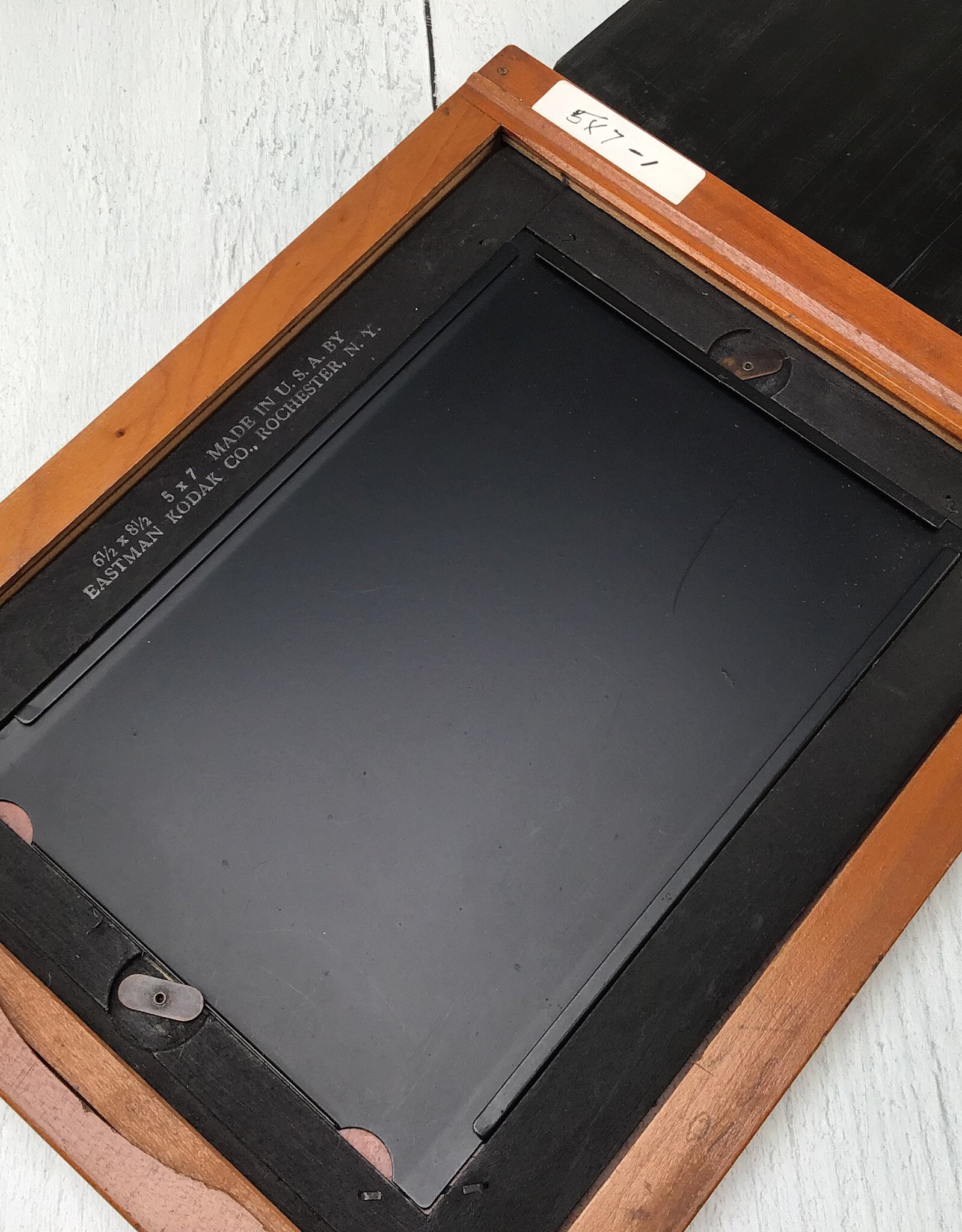 Premo 6..5x8.5 Plate Holder w/ Kodak 5x7 Film Adapters Used Fair