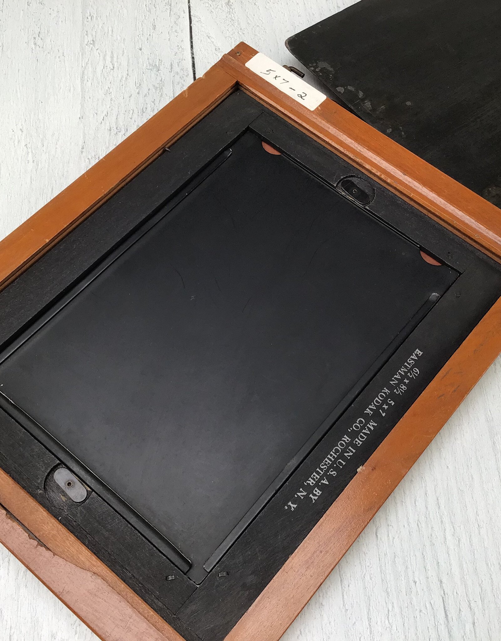 Premo 6..5x8.5 Plate Holder w/ Kodak 5x7 Film Adapters Used Fair