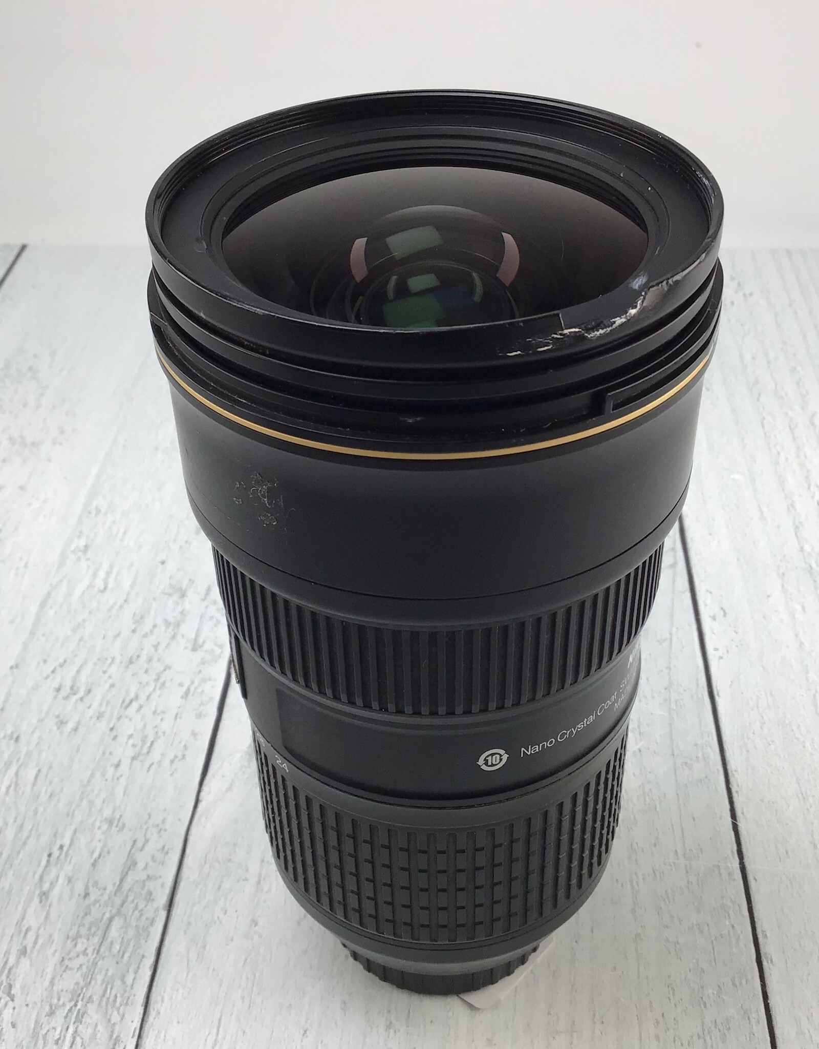 NIKON Nikon AF-S Nikkor 24-70mm f2.8E VR Lens Broken Filter Thread Used BGN