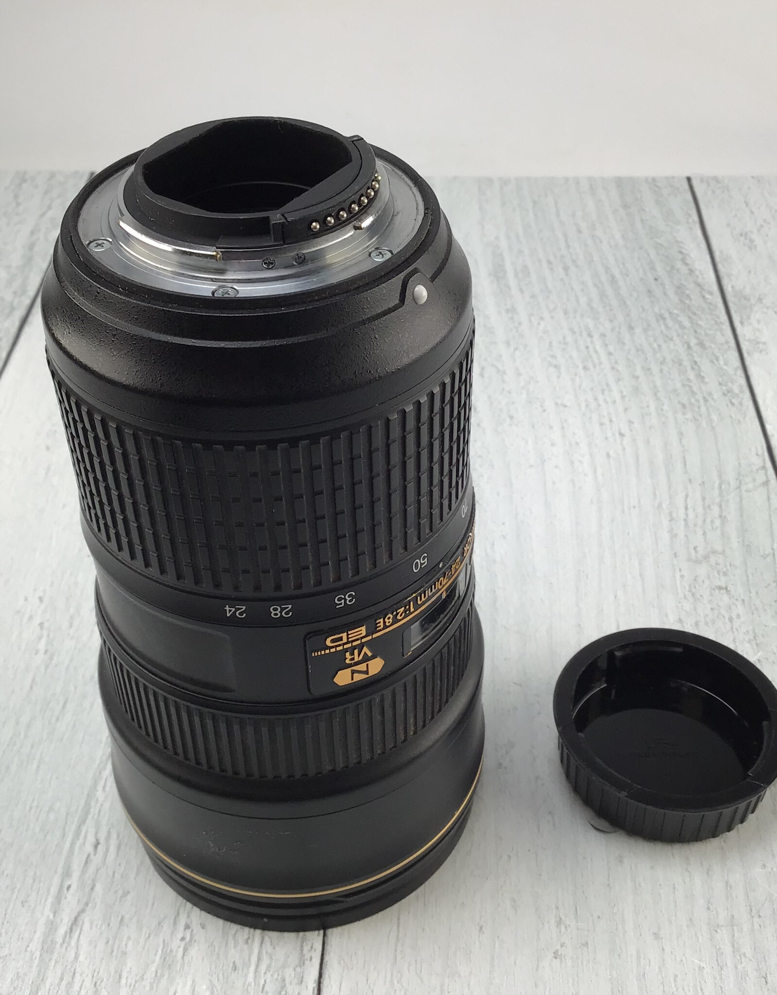 NIKON Nikon AF-S Nikkor 24-70mm f2.8E VR Lens Broken Filter Thread Used BGN