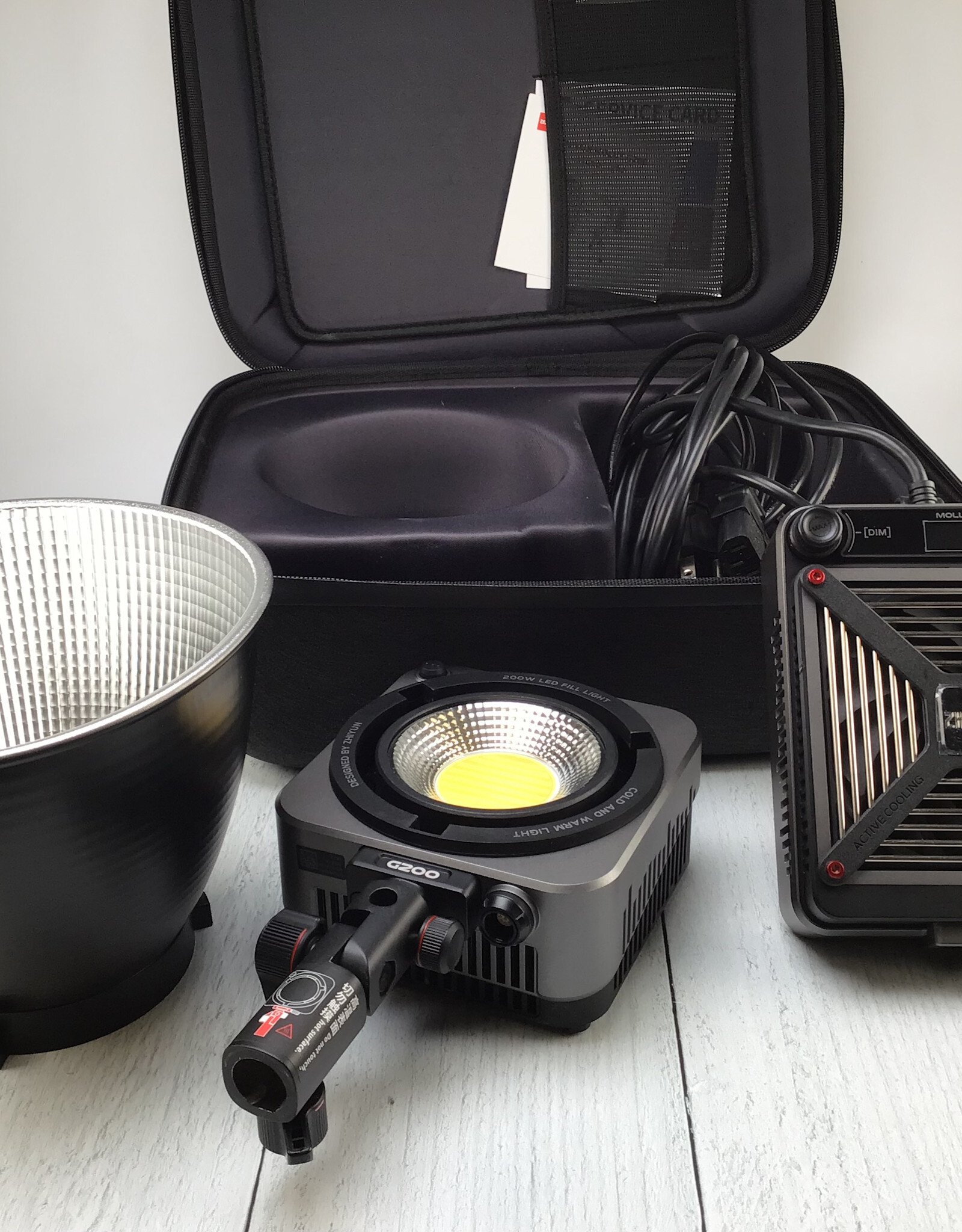 Zhiyun Molus G200 Video Light in Case Used Good