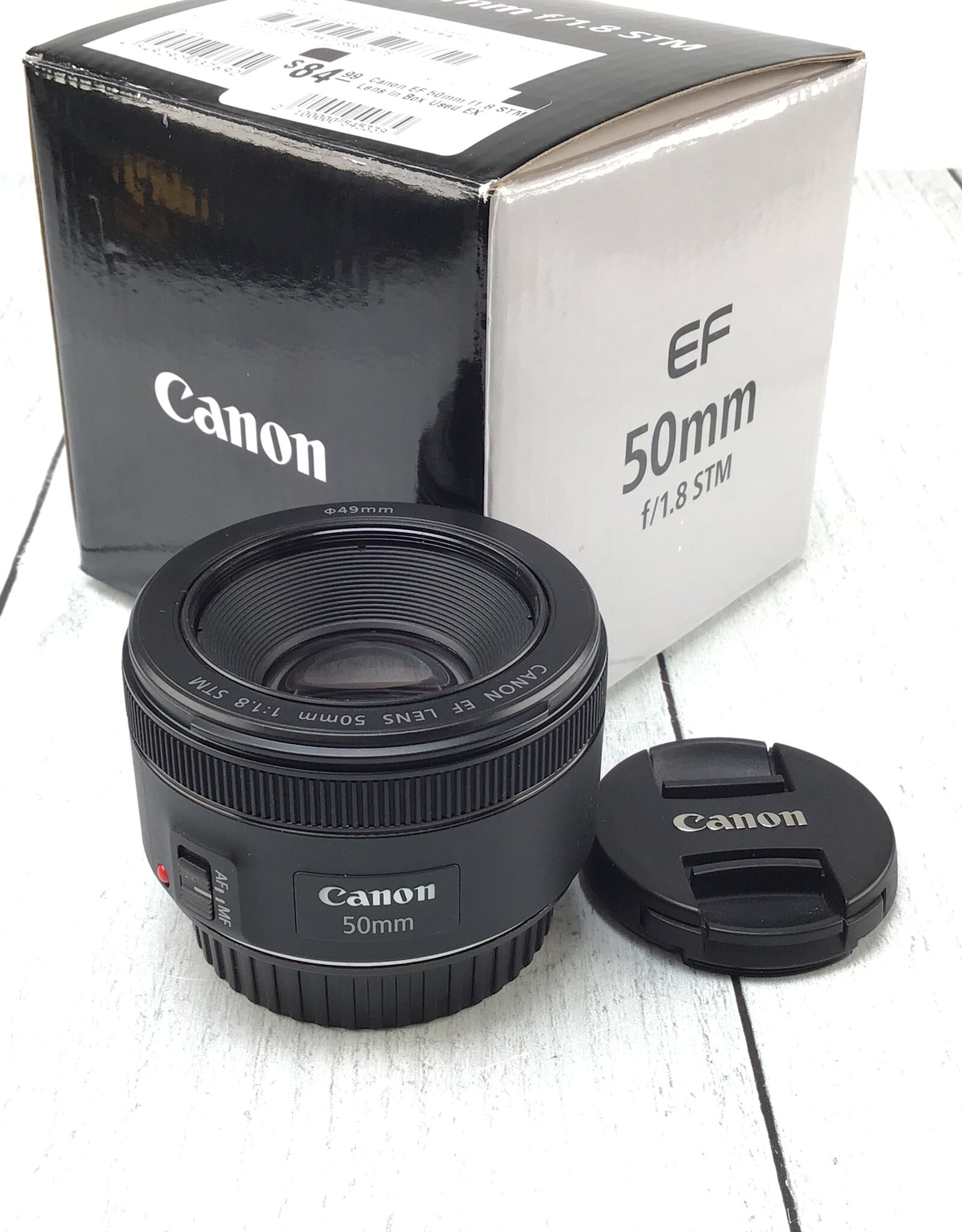 CANON Canon EF 50mm f1.8 STM Lens in Box Used EX