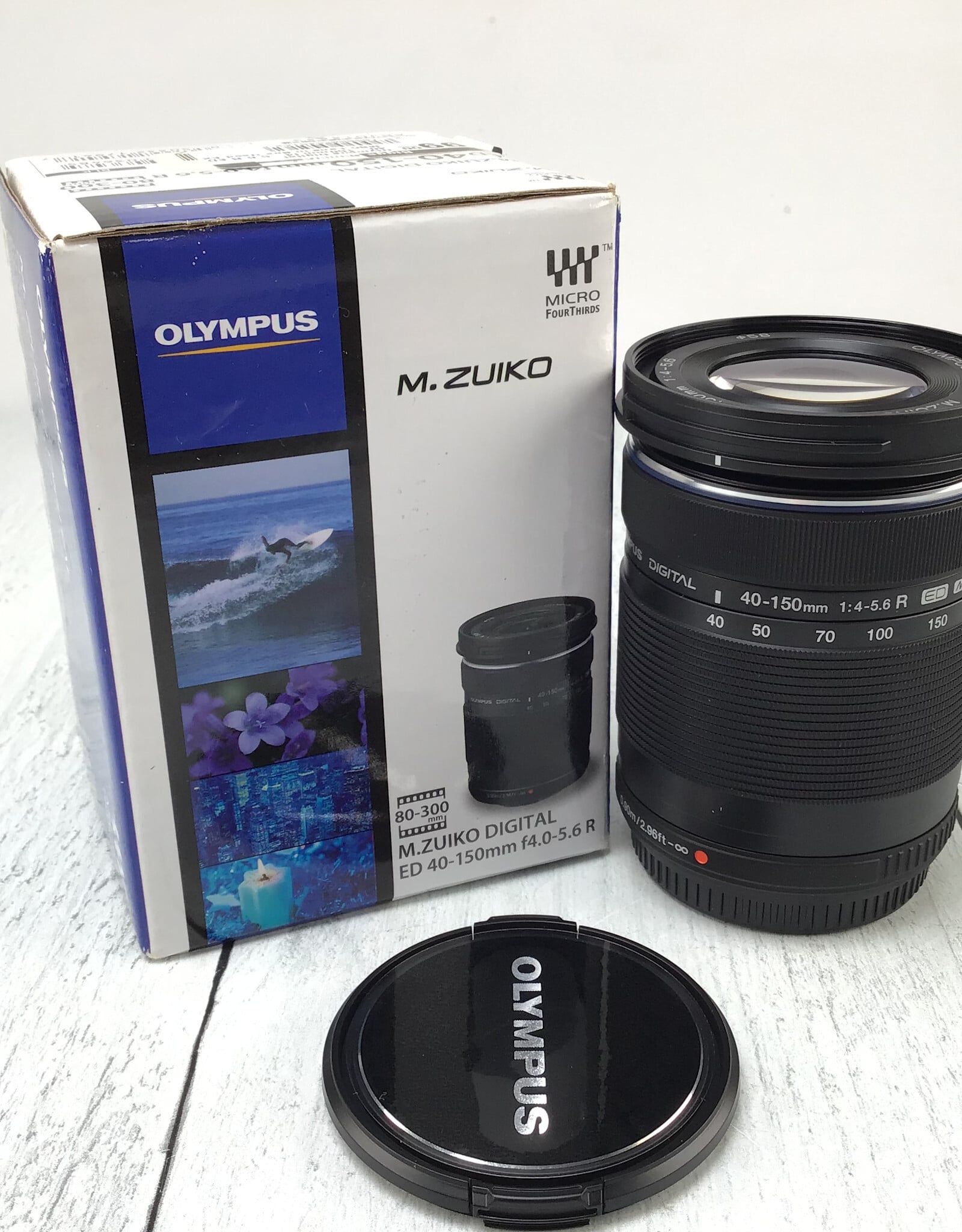 OLYMPUS Olympus Digital 40-150mm f4-5.6 R ED MSC Lens in Box Used EX