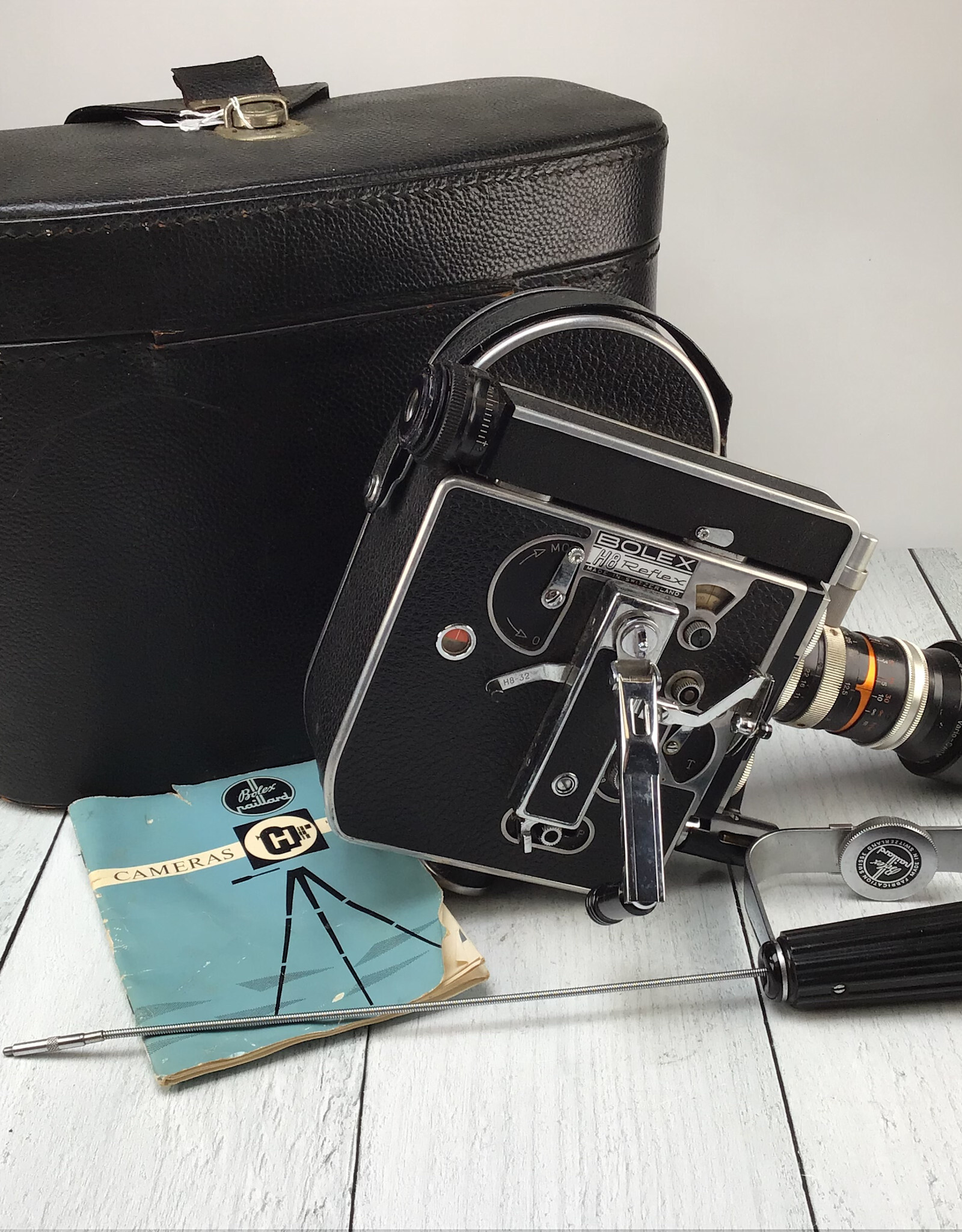 Bolex Bolex H8 16mm Camera w/ Switar 8-35mm Untested Used AS IS