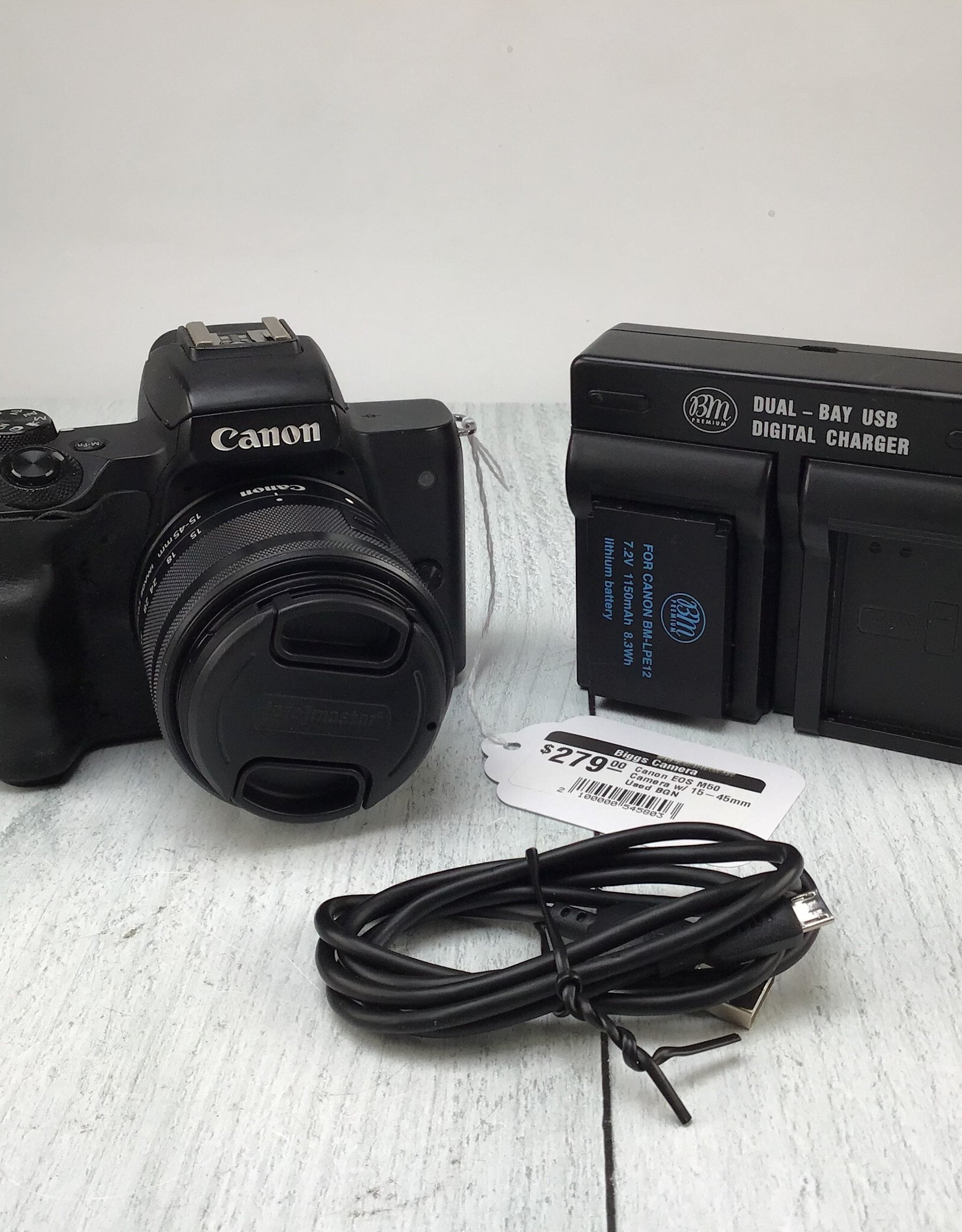 CANON Canon EOS M50 Camera w/ 15-45mm Used BGN
