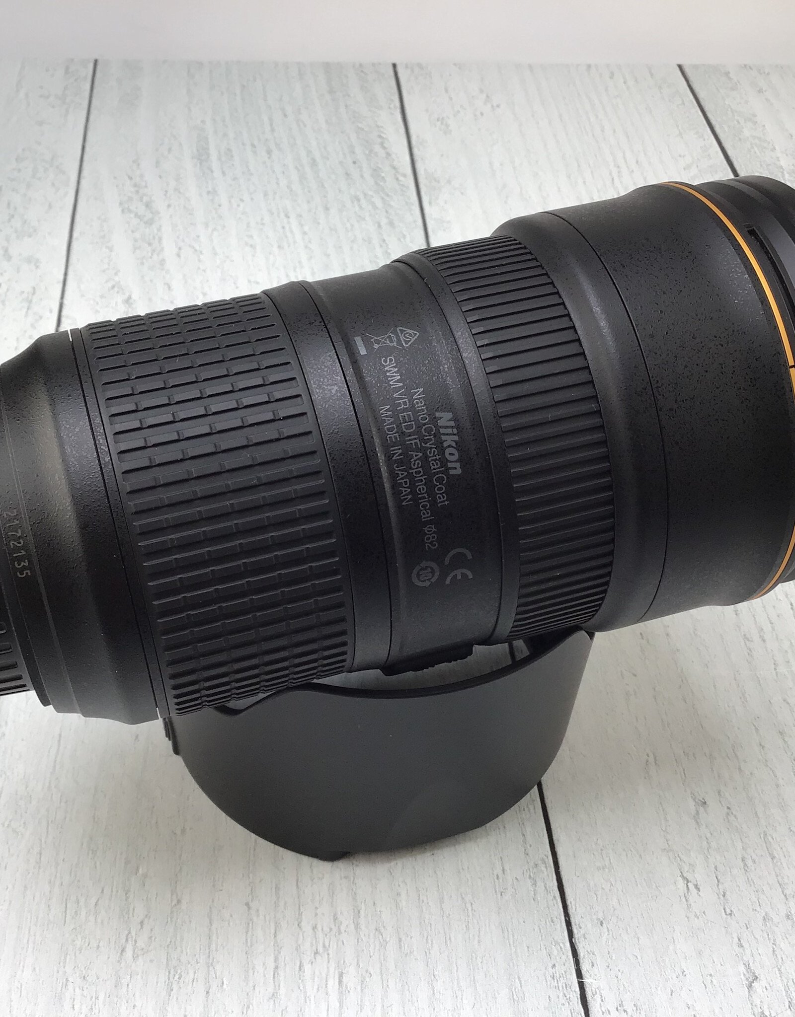 NIKON Nikon AF-S Nikkor 24-70mm f2.8E VR Lens w/ Case Used EX