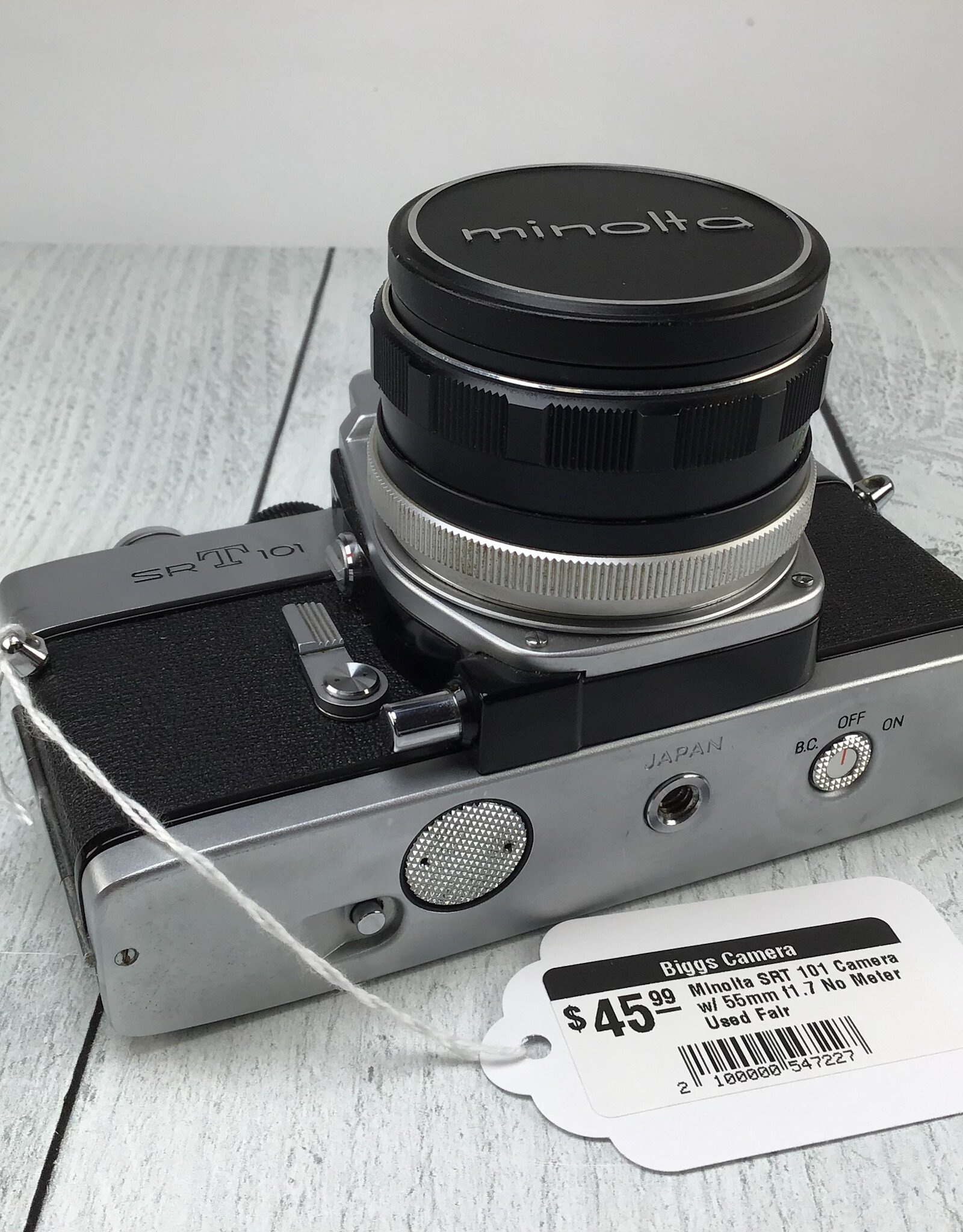 Minolta Minolta SRT 101 Camera w/ 55mm f1.7 No Meter Used Fair