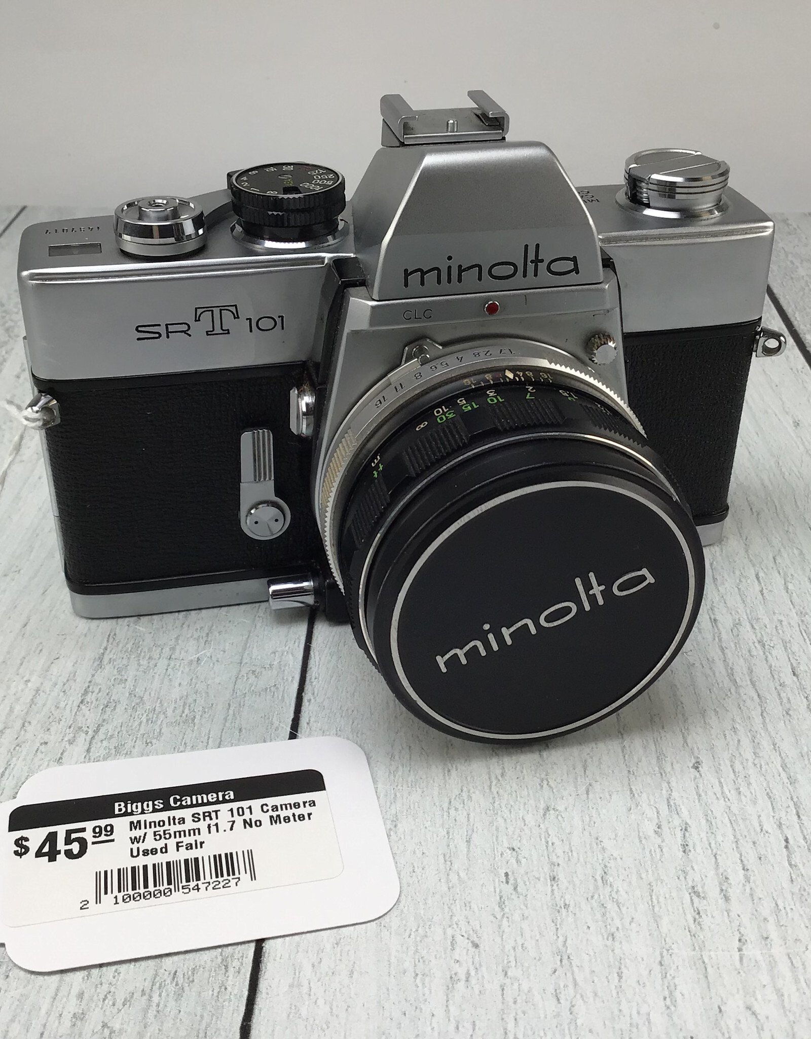 Minolta Minolta SRT 101 Camera w/ 55mm f1.7 No Meter Used Fair