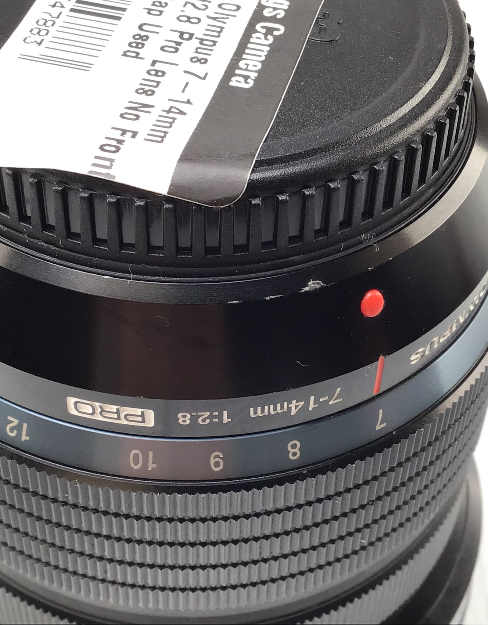 OLYMPUS Olympus 7-14mm f2.8 Pro Lens No Front Cap Used Fair