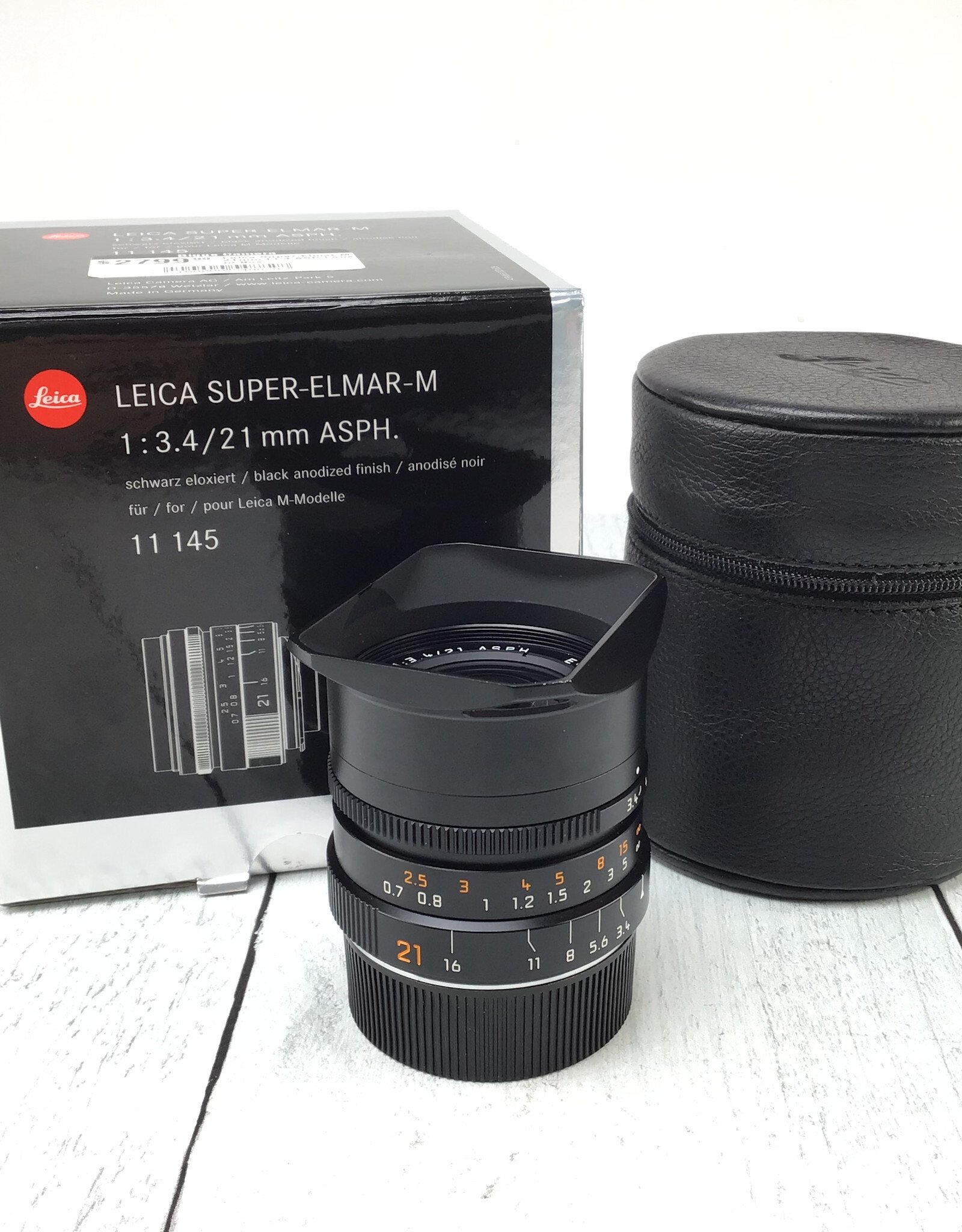 Leica Leica Super Elmar M 21mm f3.4 ASP Lens in Box Used Good