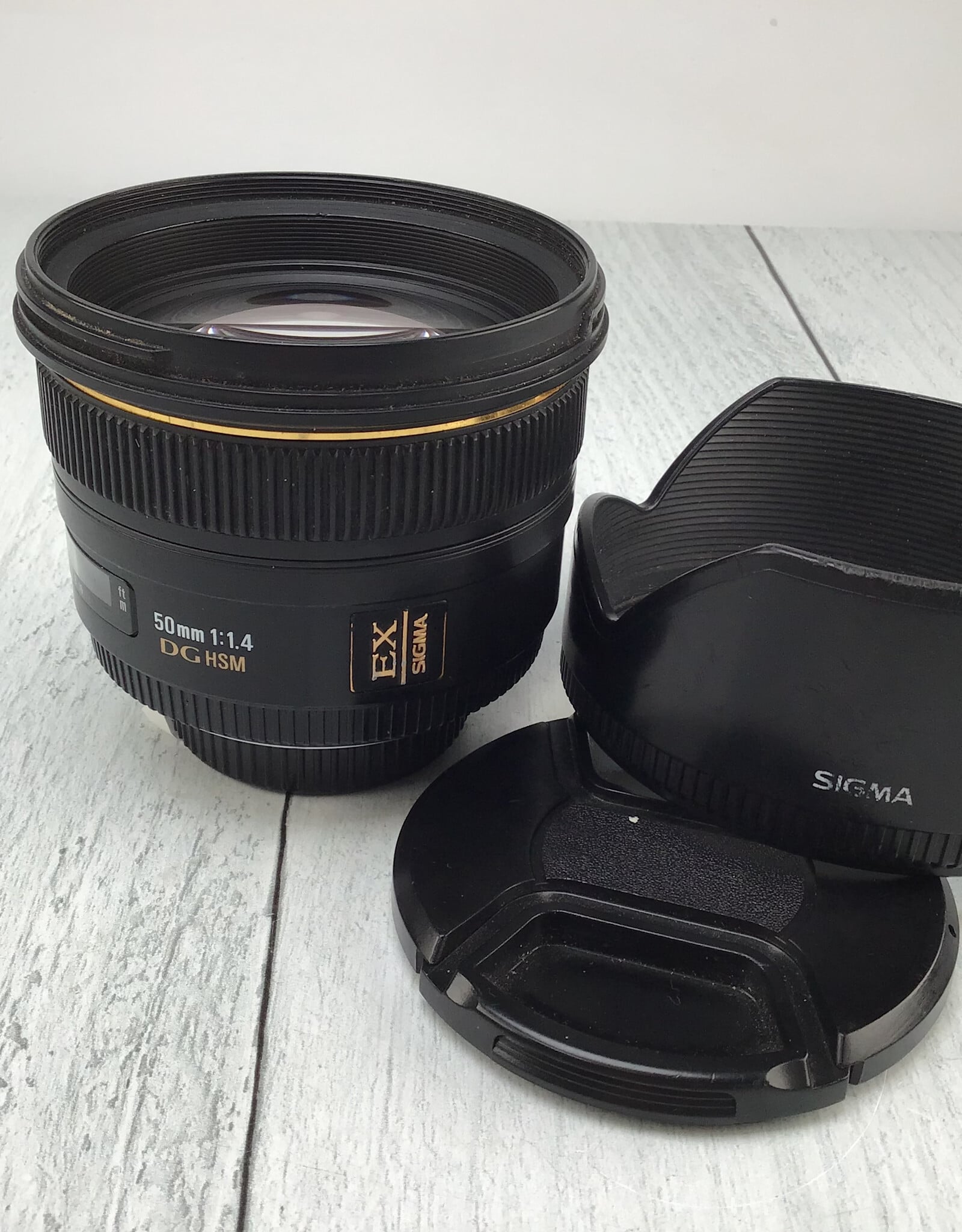 SIGMA Sigma 50mm f1.4 DG HSM EX Lens for Nikon F Used Fair
