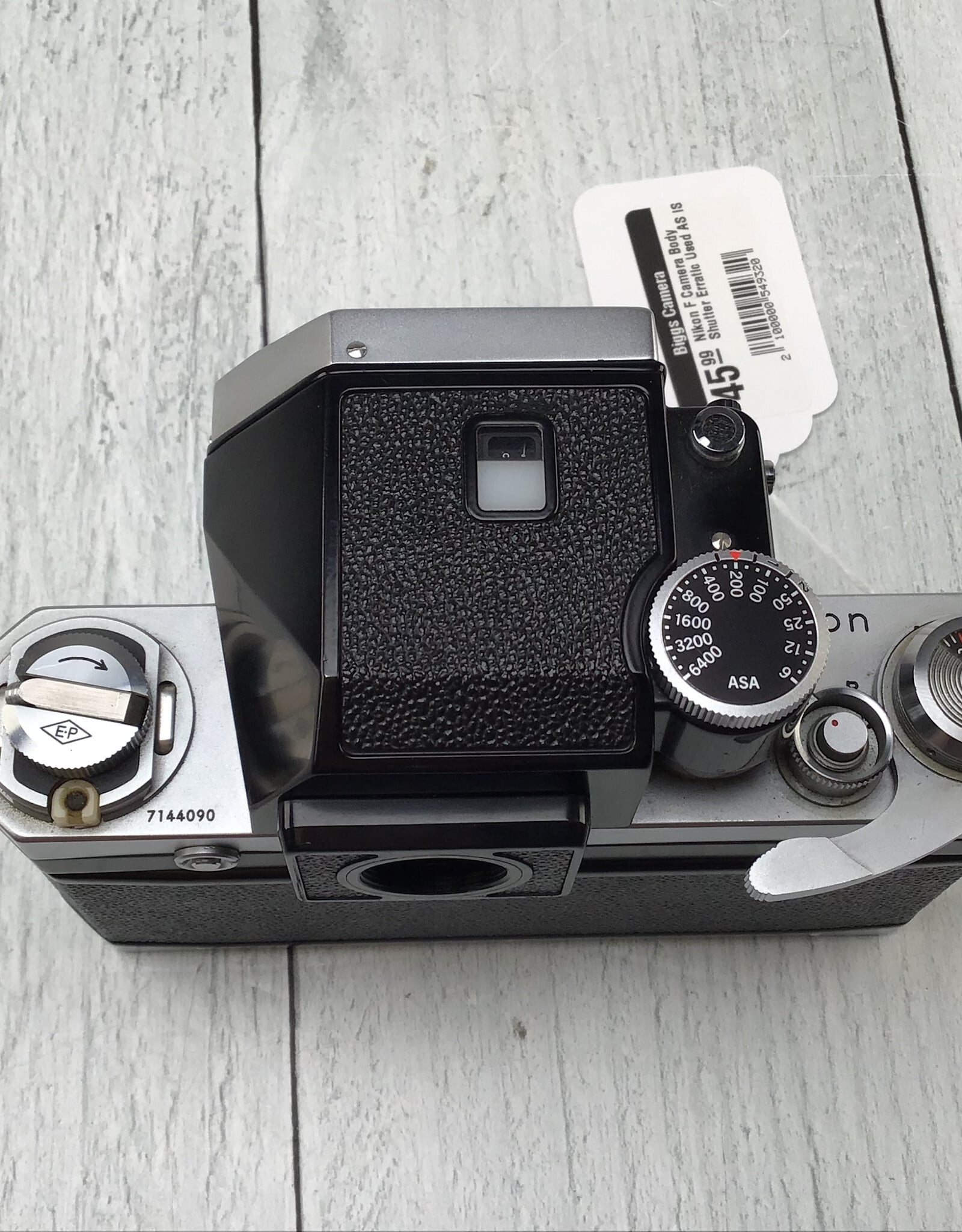 NIKON Nikon F Camera Body Shutter Erratic Used AS IS