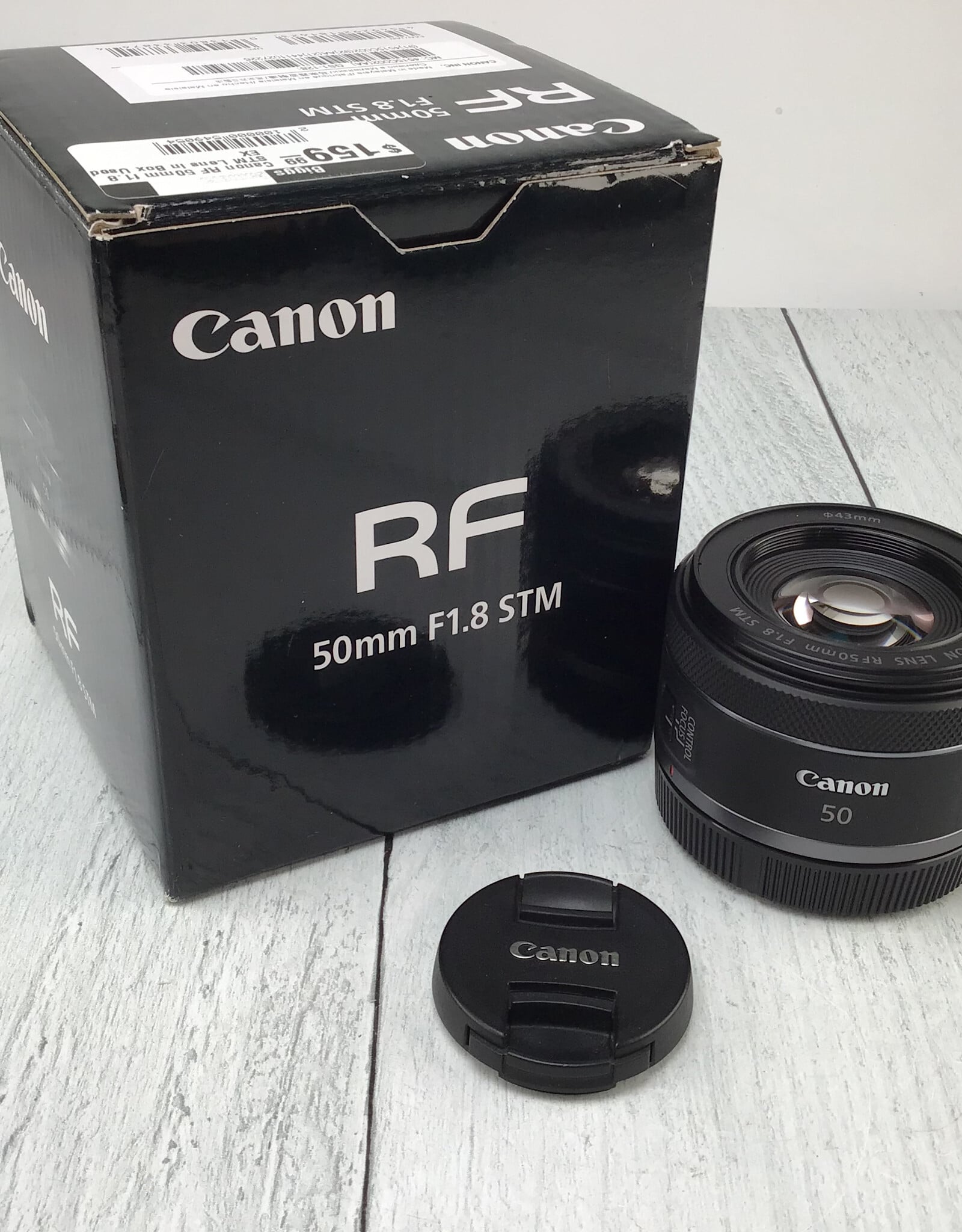 CANON Canon RF 50mm f1.8 STM Lens in Box Used EX