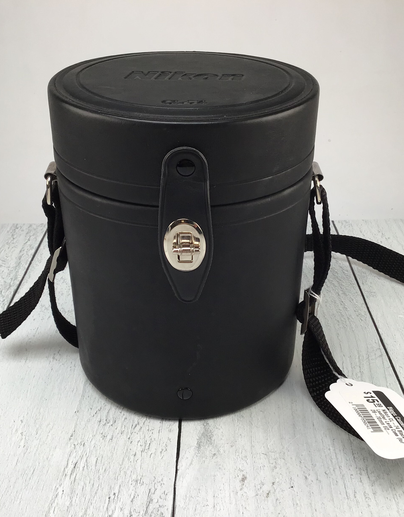 NIKON Nikon CL-74 Black Hard Leather Lens Case (for 28-70mm f/2.8D AF-S)  Used Good