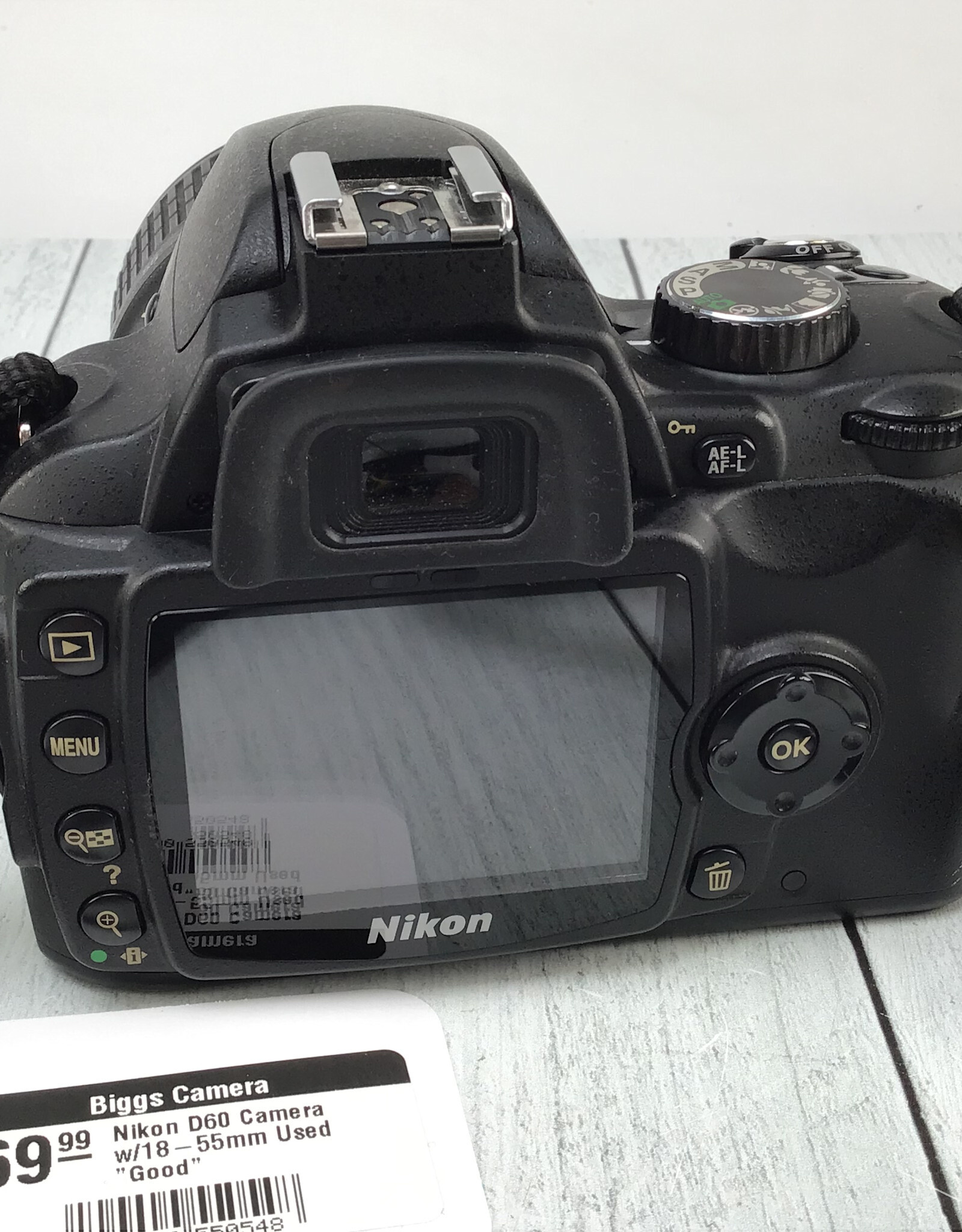 NIKON Nikon D60 Camera w/18-55mm Used Good