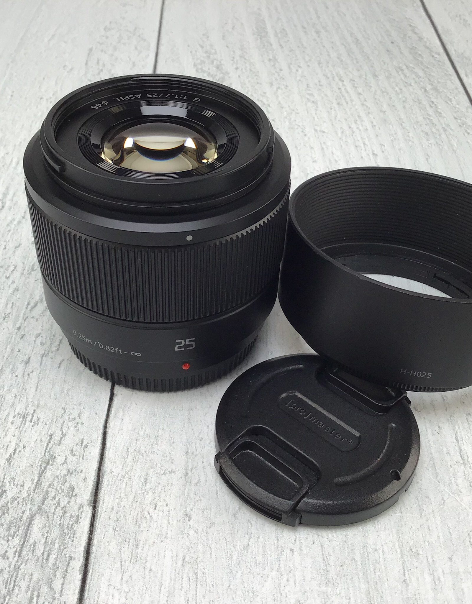 Panasonic Lumix 25mm f1.7 G ASPH Lens Used Good