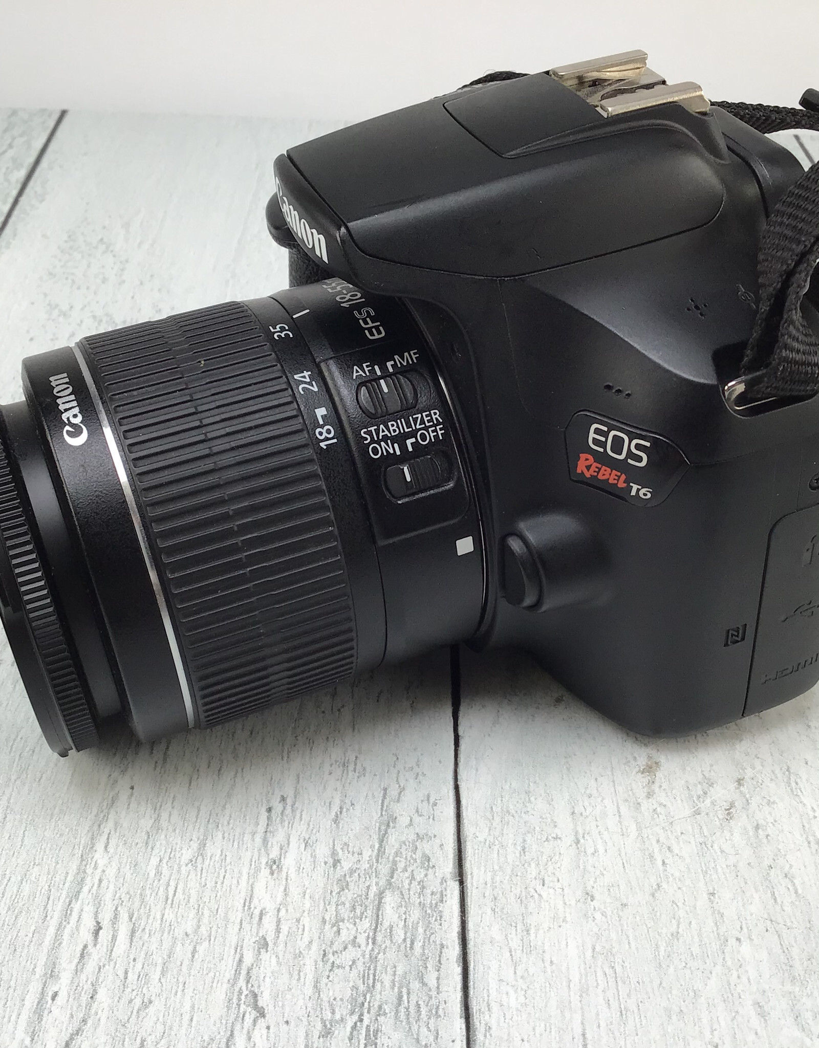 CANON Canon Rebel T6 Camera No Charger w/ 18-55mm IS Used Good