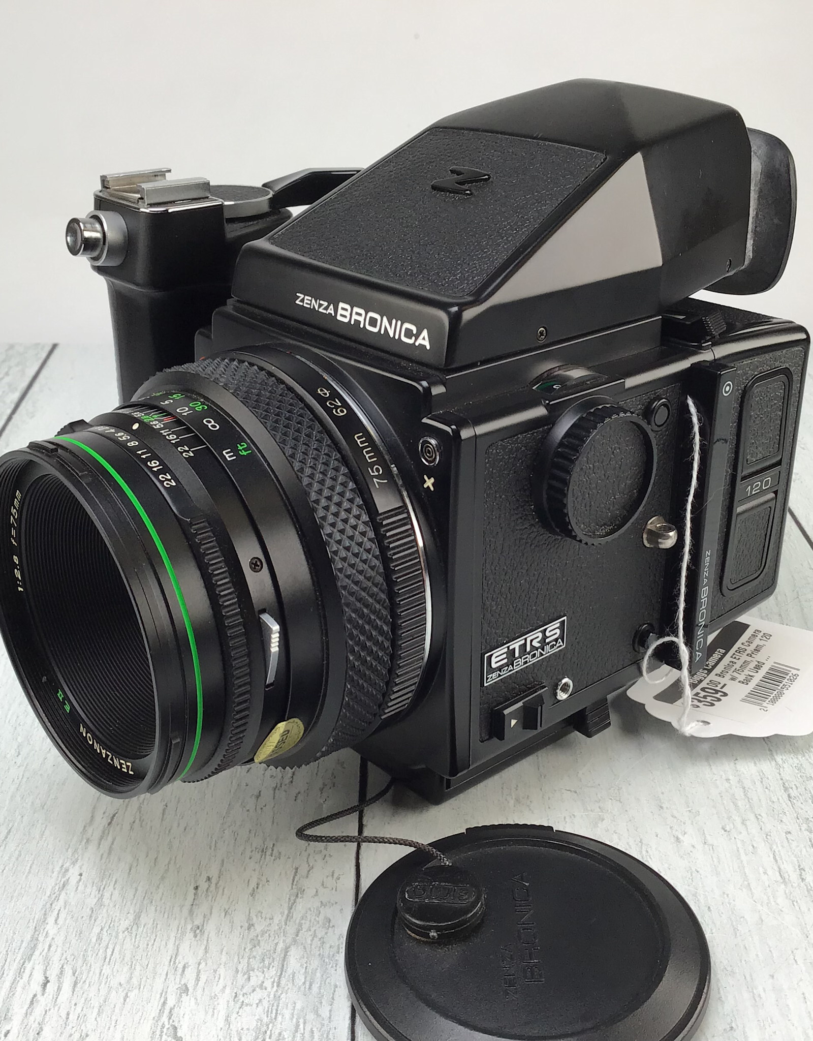 Bronica Bronica ETRS Camera w/ 75mm, Prism, 120 Back Used Good