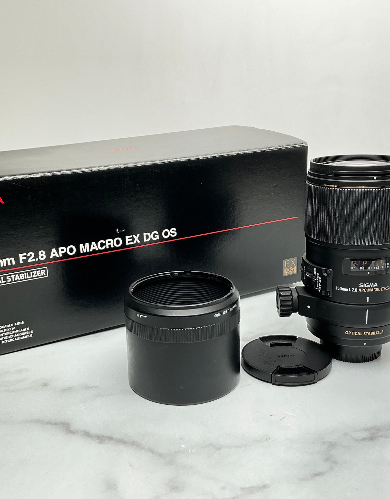 SIGMA Sigma 150mm f2.8 APO Macro EX DG Lens for Nikon F *NO OS Used AS-IS
