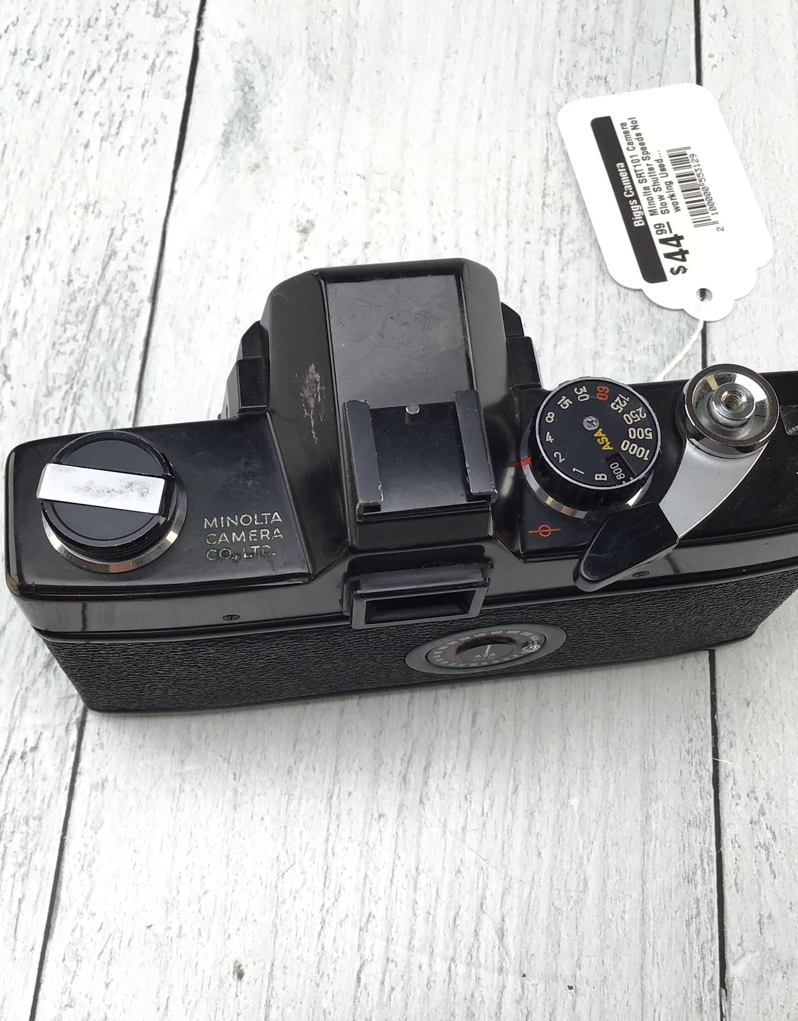 Minolta Minolta SRT101 Camera Slow Shutter Speeds Not working Used AS IS