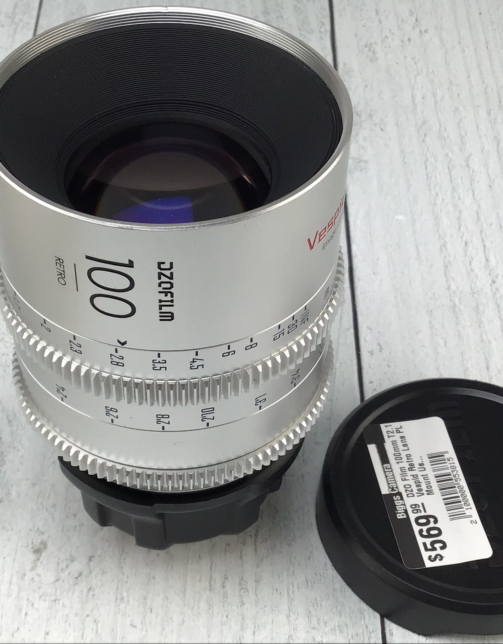 DZOFilm DZO Film 100mm T2.1 Vespid Retro Lens PL Mount Used Good