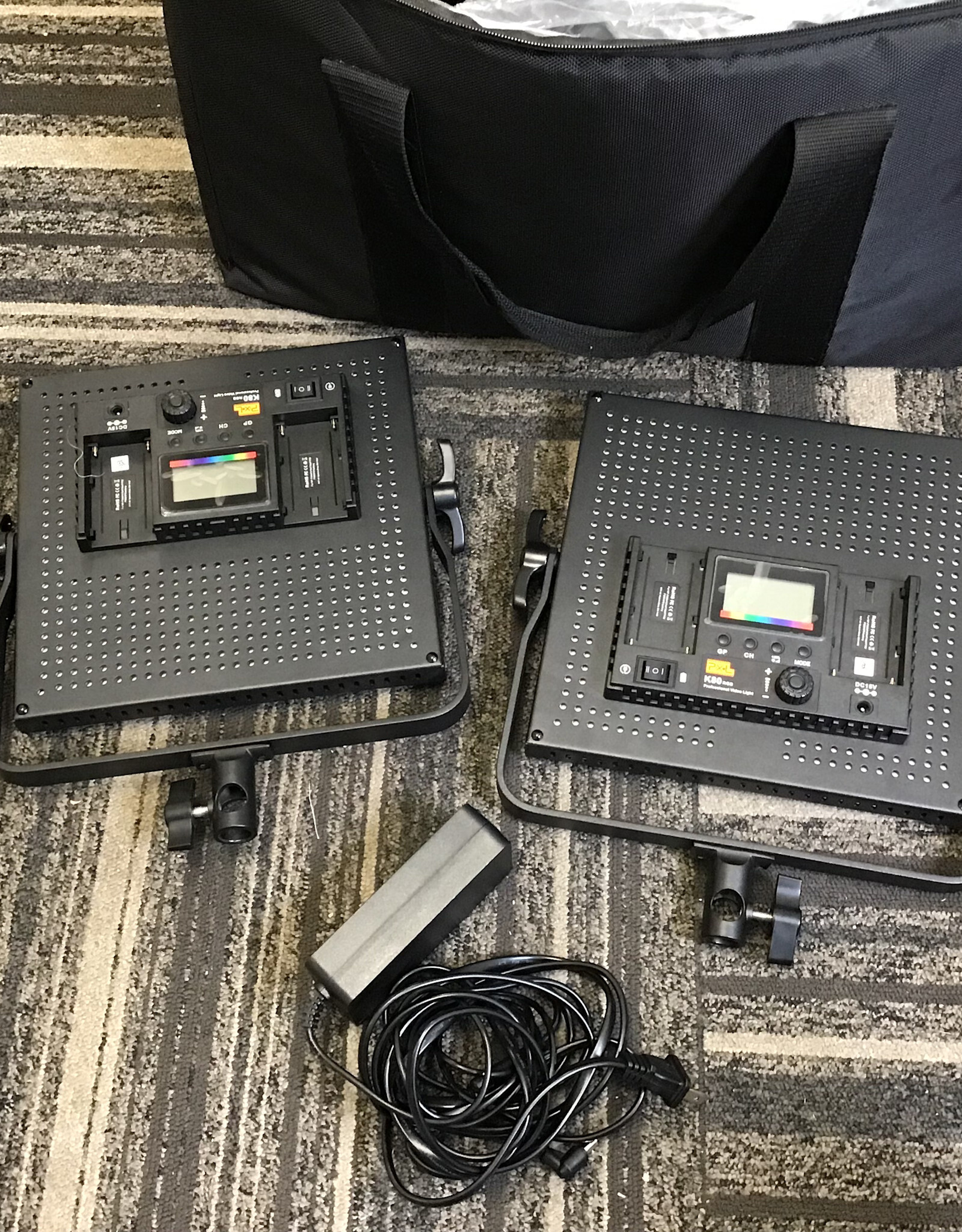 Pixel Pixel K-80 RGB 2 Panel Kit LED Lights Used Good