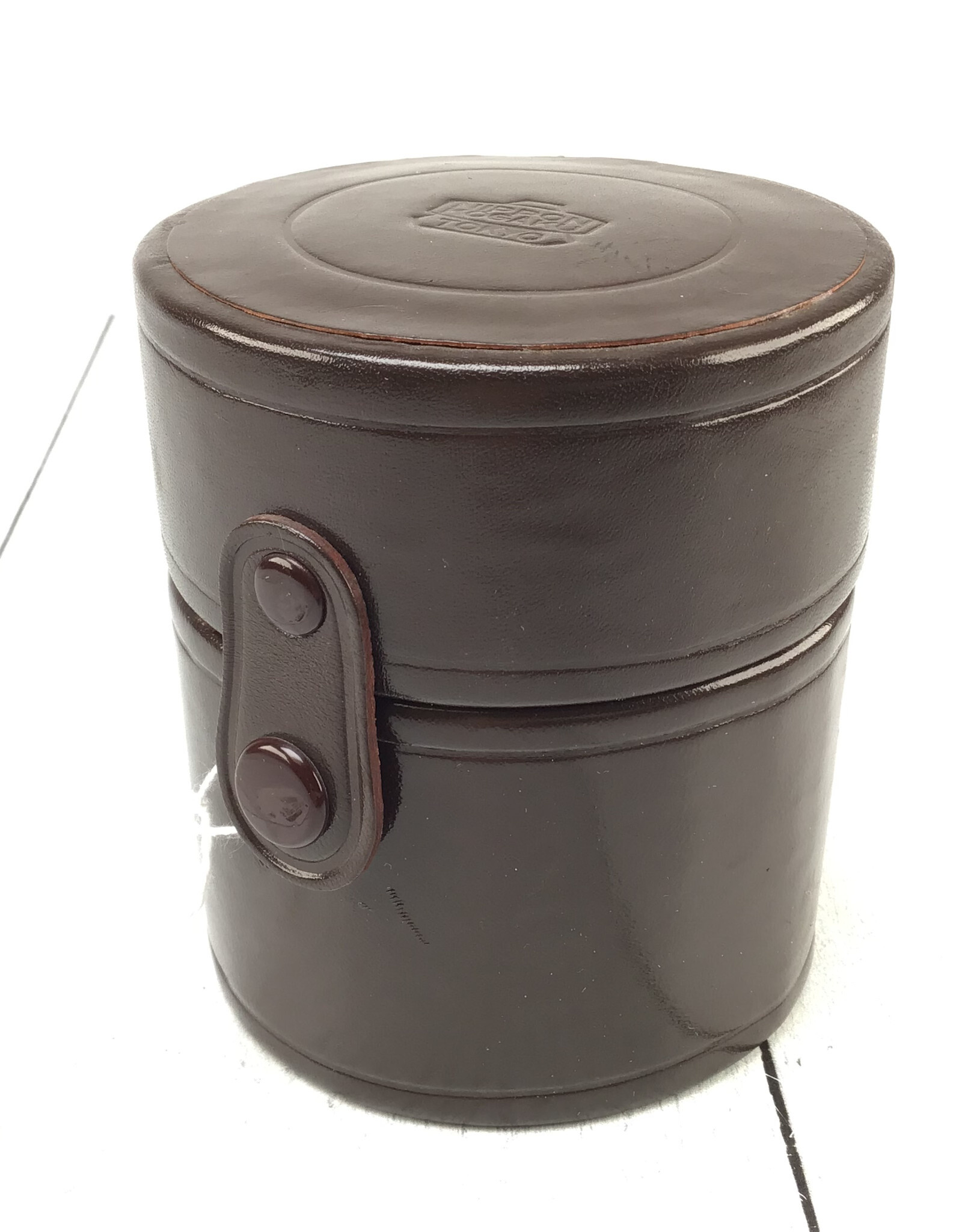 NIKON Nippon Kogaku Hard Leather Lens Case 3"x4" Used Good