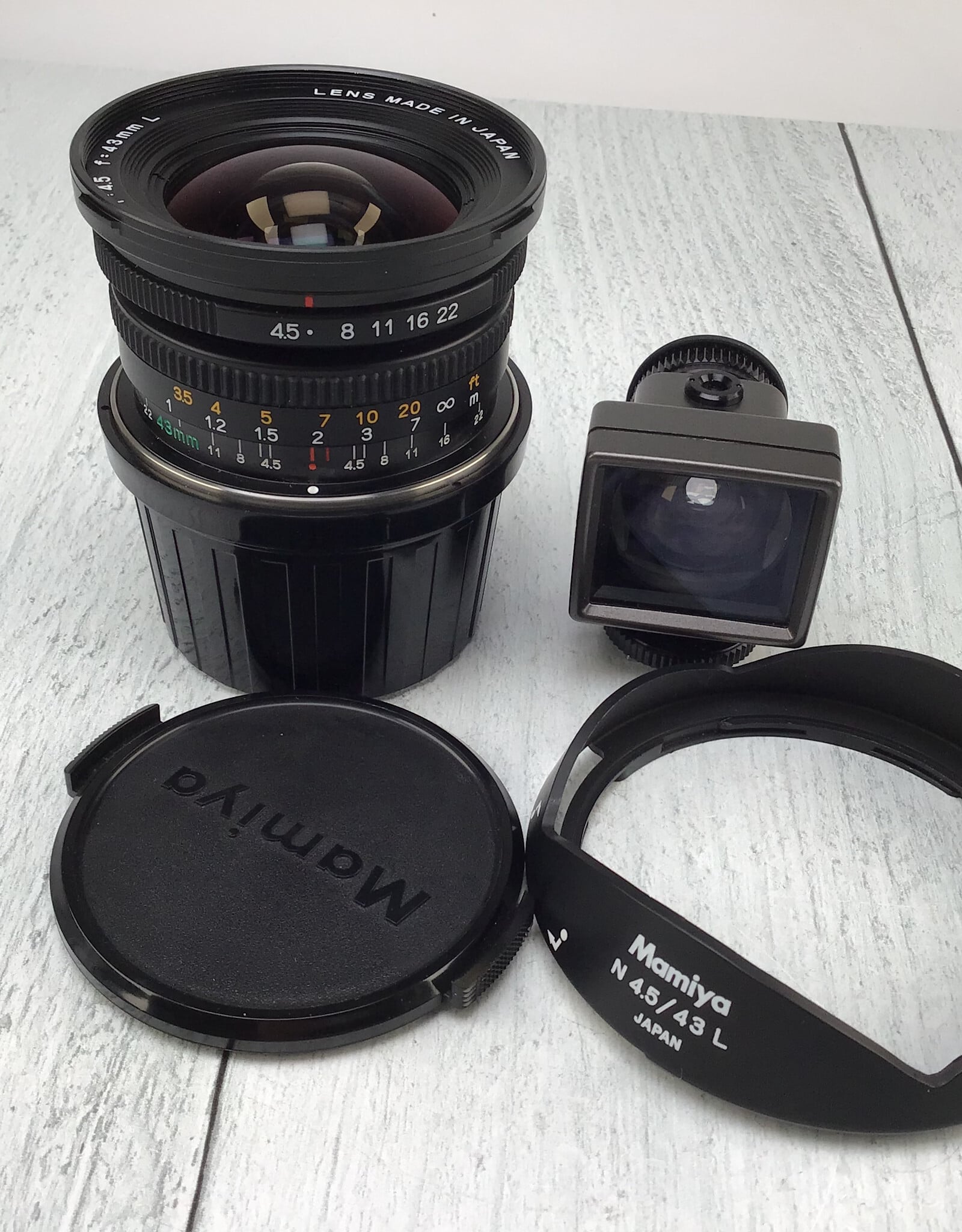 MAMIYA Mamiya 43mm L f4.5 N Lens for 7, 7II w/ Finder Used Good