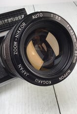 NIKON Nikon Nikkorex Zoom 35 Camera in Leather Case Used Good